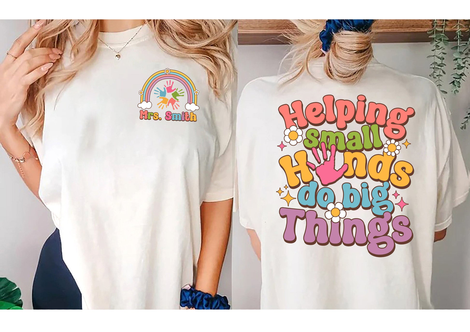 Teacher Shirt, Helping Small Hands Do Big Things Shirt, Preschool Teacher, Kindergarten Teacher, Back To School, Teacher Appreciation Gift