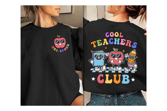 Teacher Shirt, Cool Teacher Club, Teacher Squad Shirt, Custom Teacher Shirt, Back To School, Teachers Day, Teacher Appreciation Gift