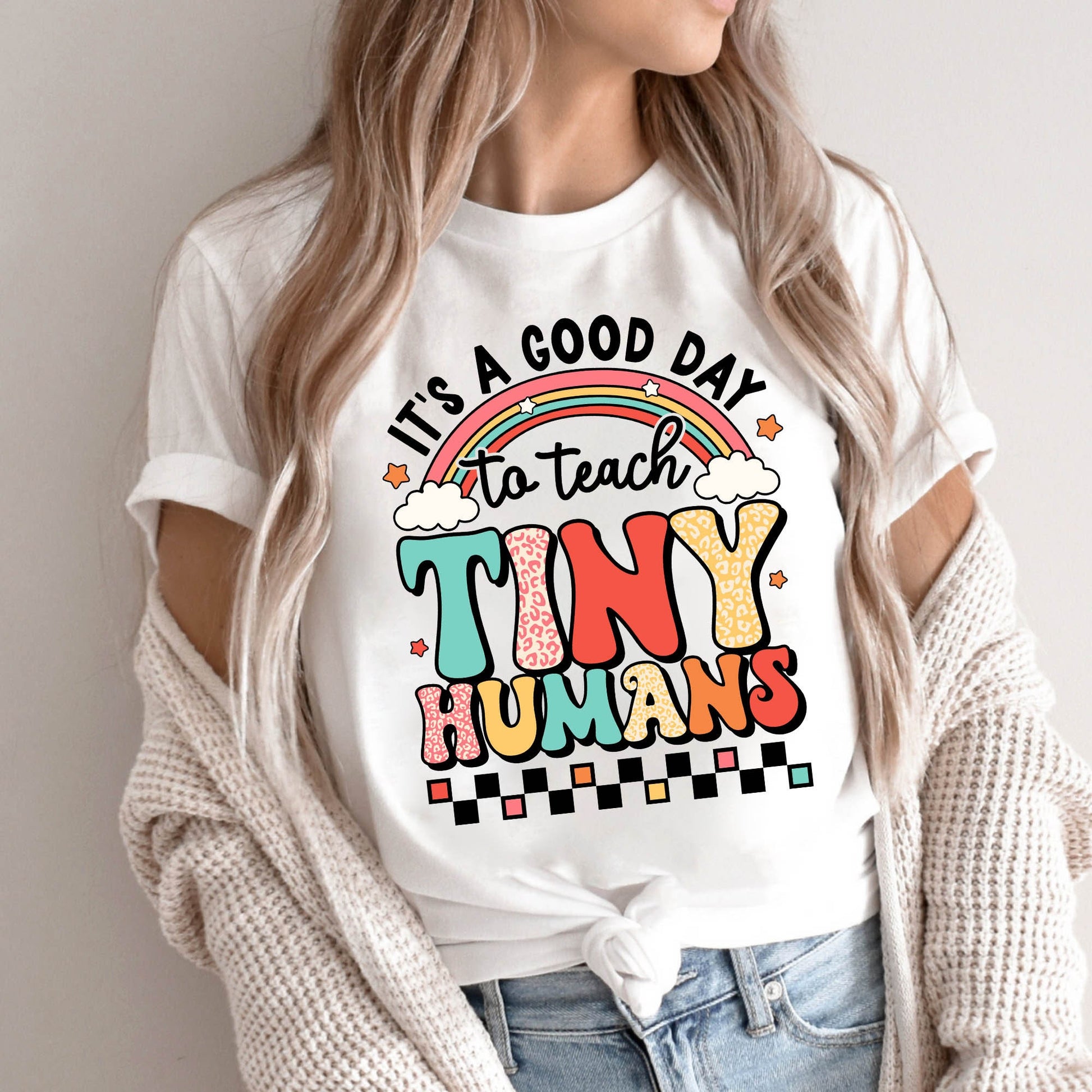 Teacher Shirt, It's A Good Day To Teach Tiny Humans, Teacher Sweatshirt, Back To School, Kindergarten Teacher, Teacher Appreciation Gift