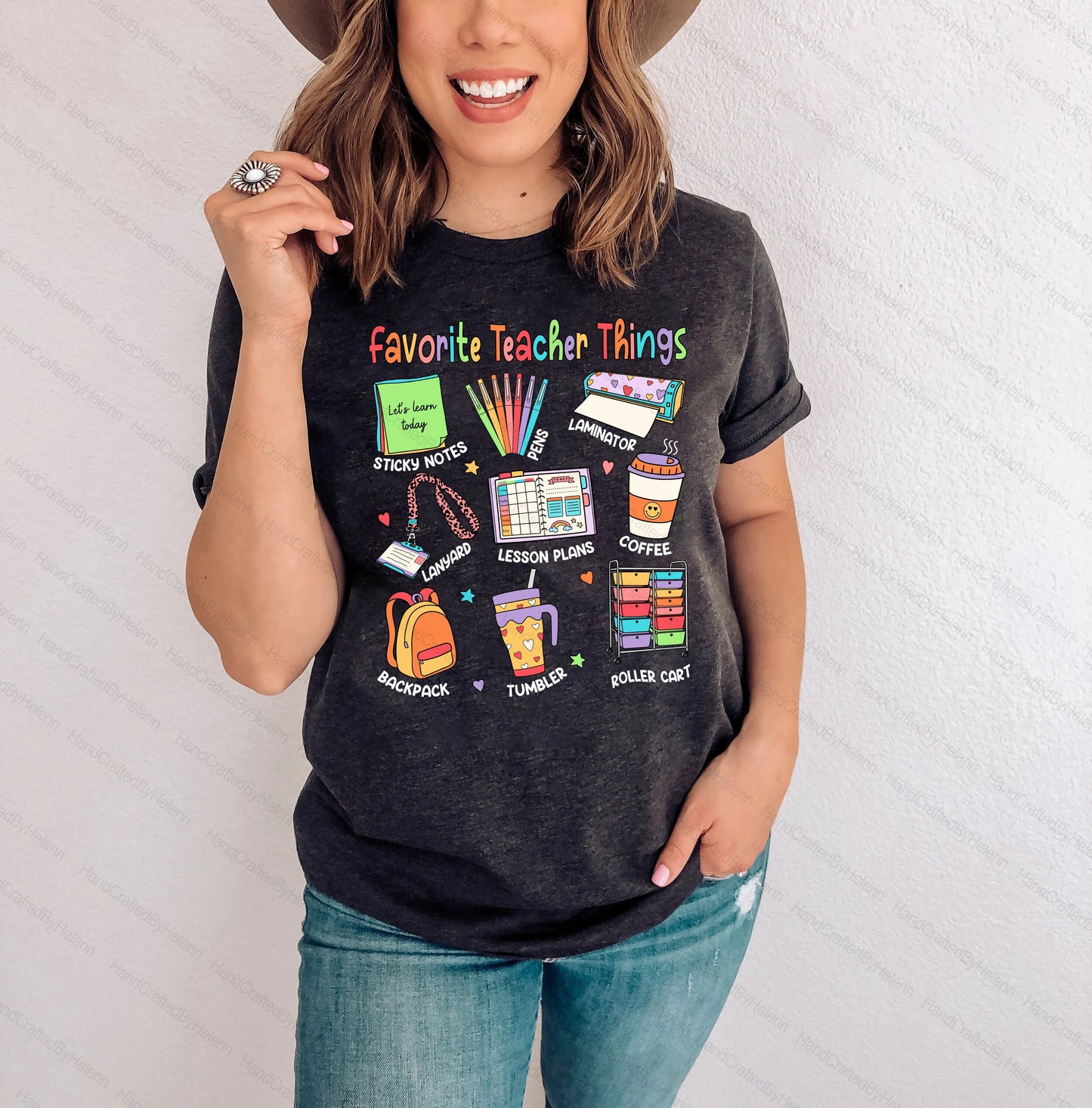 Teacher Shirt, Favorite Teacher Things Shirt, Back To School Shirt, Gift For Teacher, Kindergarten Teacher Shirt, Teacher Appreciation Gift