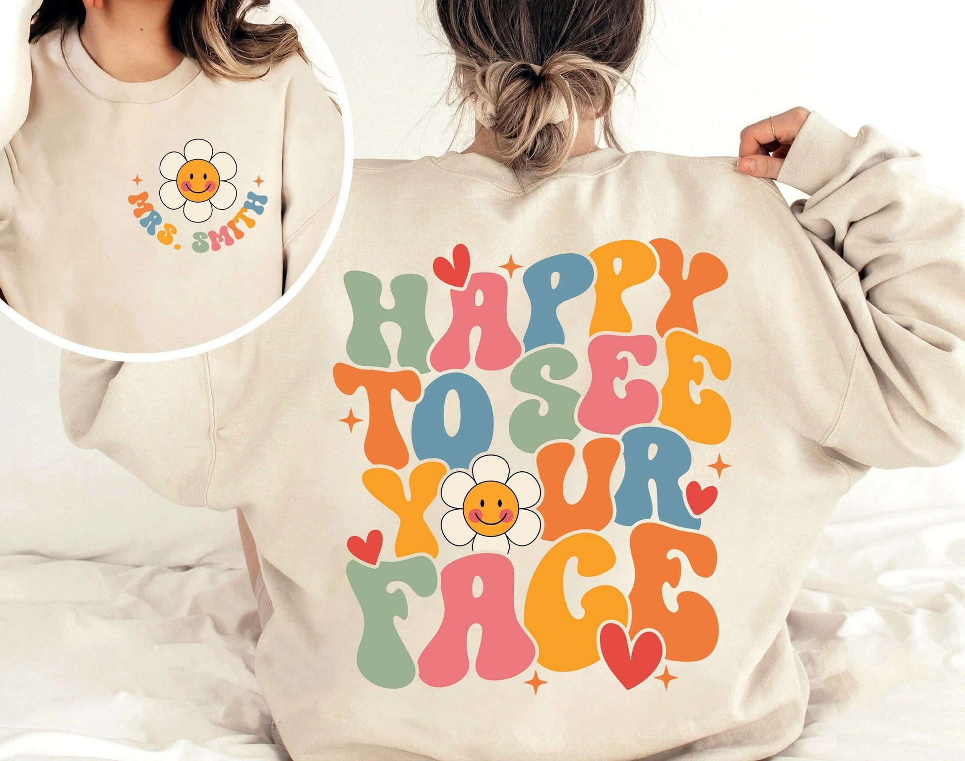 Teacher Shirt, Happy To See Your Face Shirt, Back To School Shirt, First Day Of School, Kindergarten Teacher, Teacher Appreciation Gift