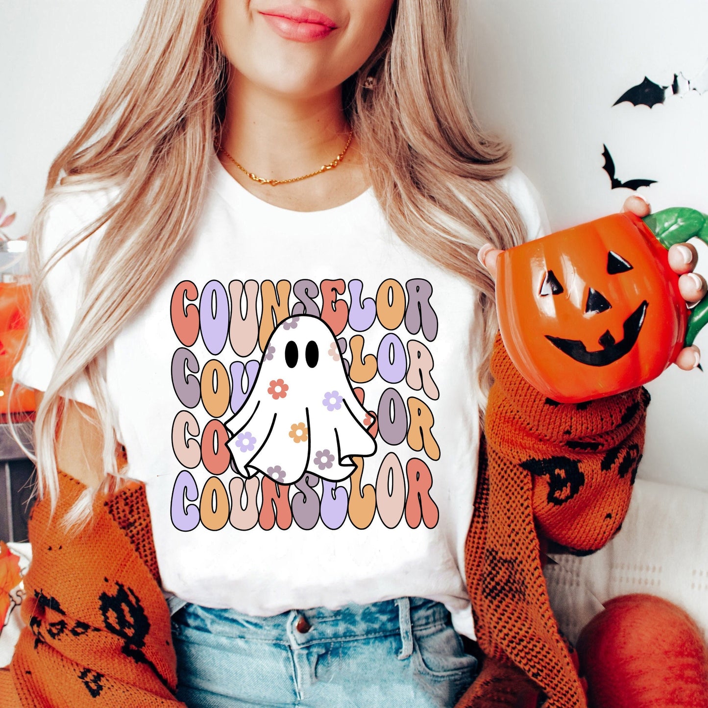 School Counselor Halloween Shirt, Spooky Counselor Shirt, Retro Halloween Counselor, School Counselor Halloween Gift, Counselor Sweatshirt