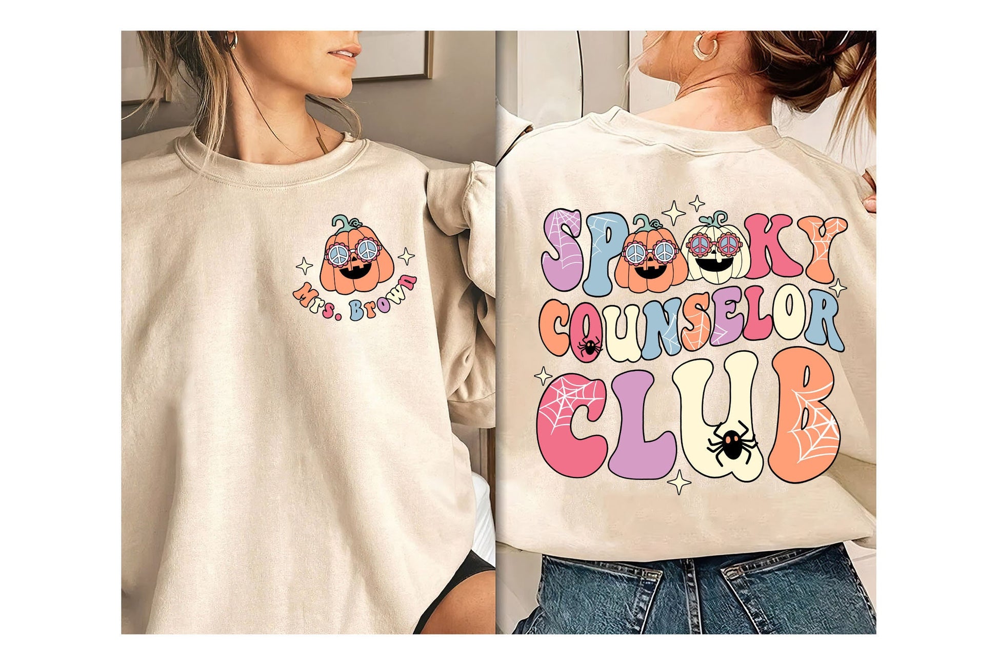 School Counselor Halloween Shirt, Spooky Counselor Club, Counselor Halloween Gift, Custom School Counselor Shirt, Teacher Halloween Gift
