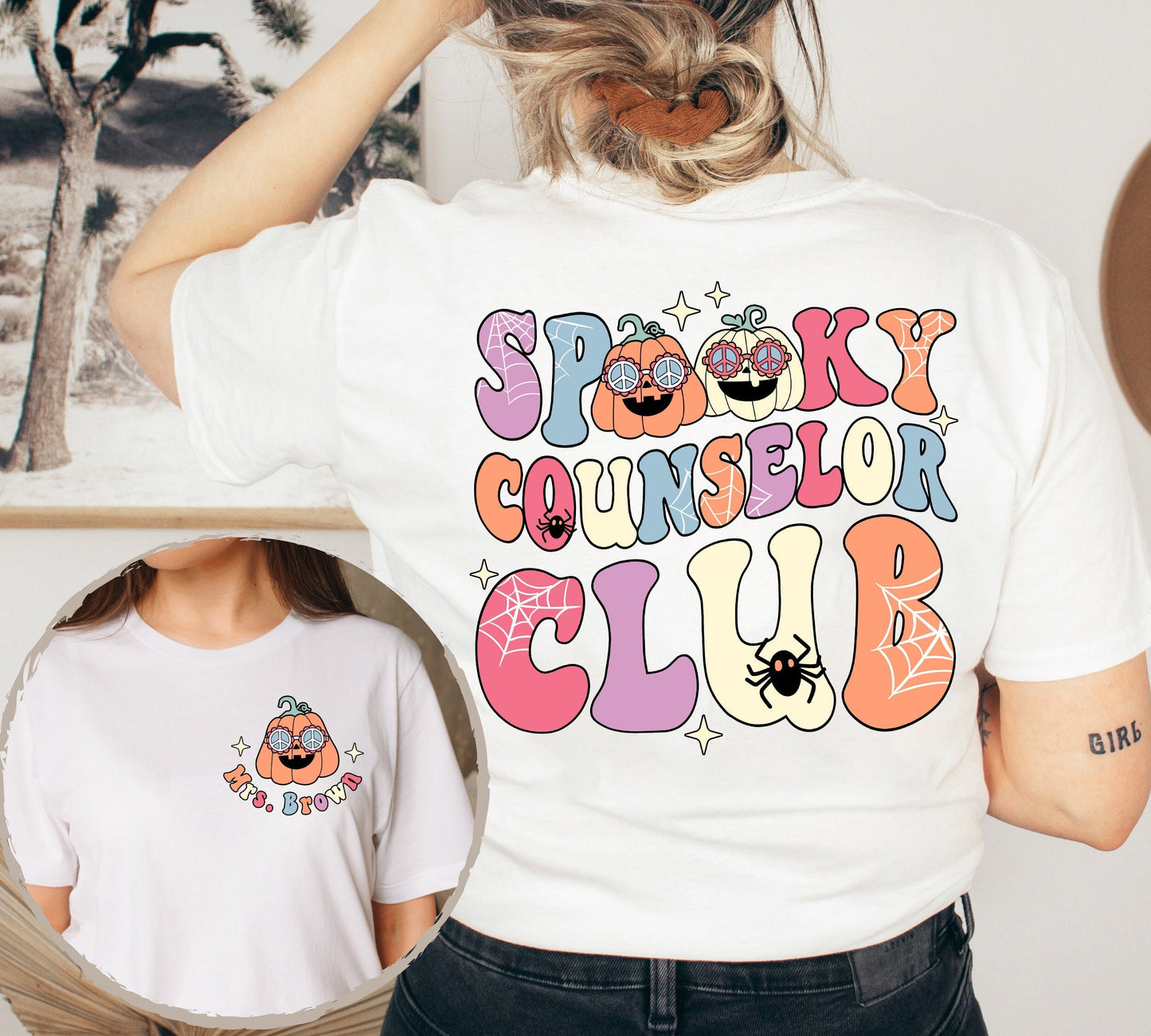 School Counselor Halloween Shirt, Spooky Counselor Club, Counselor Halloween Gift, Custom School Counselor Shirt, Teacher Halloween Gift