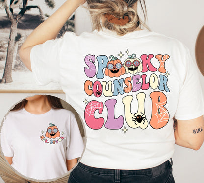 School Counselor Halloween Shirt, Spooky Counselor Club, Counselor Halloween Gift, Custom School Counselor Shirt, Teacher Halloween Gift