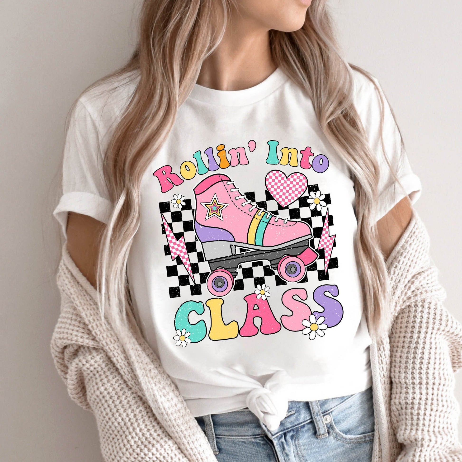 Teacher Shirt, Rollin Into Class Shirt, Back To School, First Day Of School, Kindergarten Teacher, Funny Teacher, Teacher Appreciation Gift