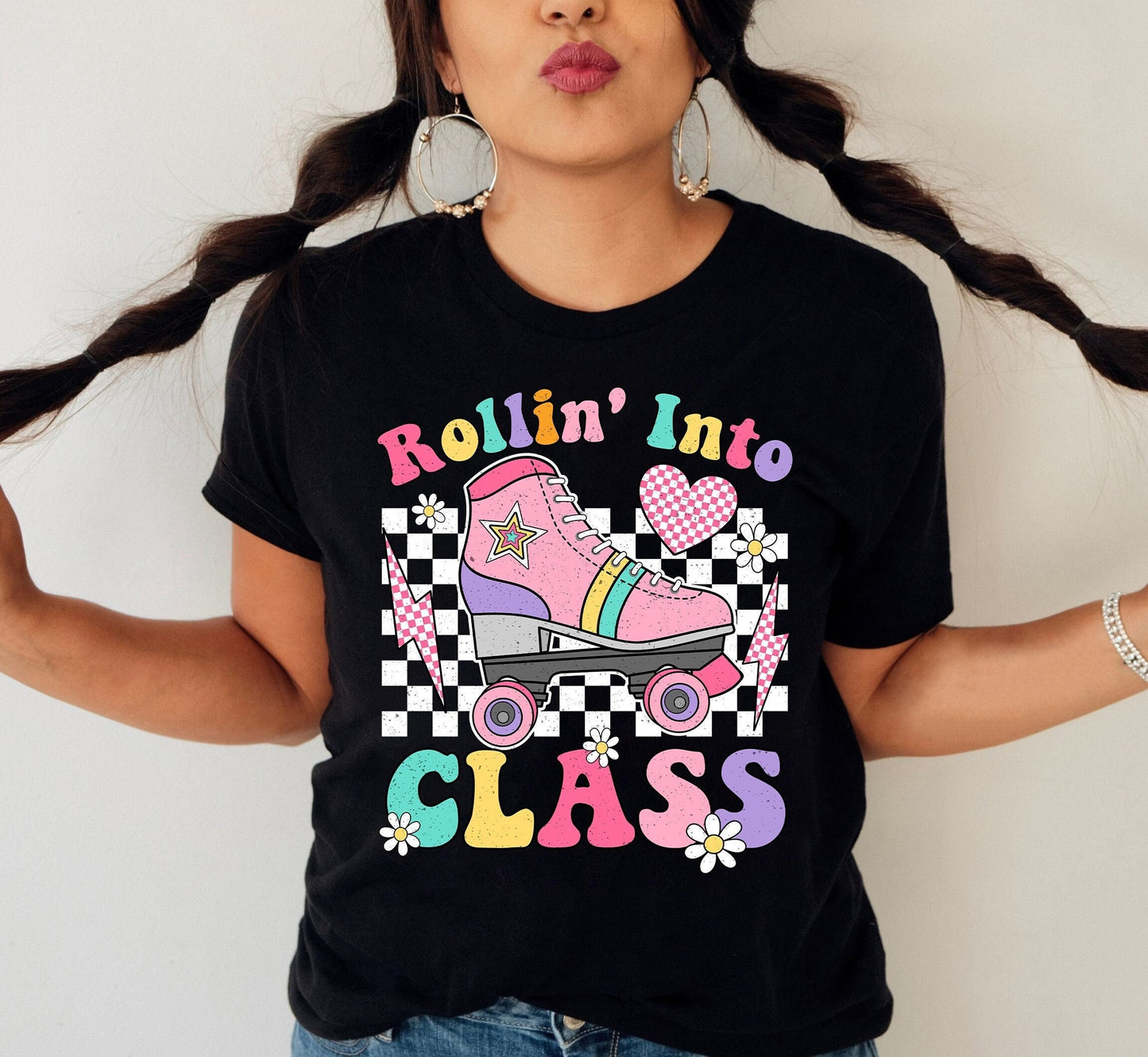 Teacher Shirt, Rollin Into Class Shirt, Back To School, First Day Of School, Kindergarten Teacher, Funny Teacher, Teacher Appreciation Gift