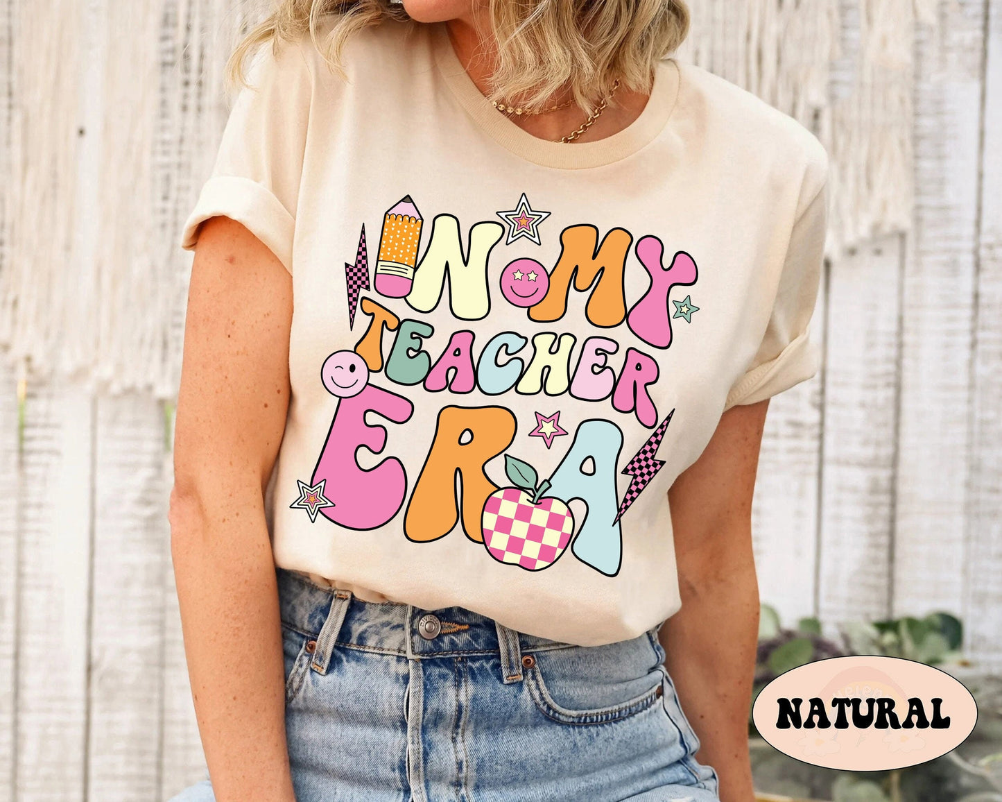 Teacher Shirt, In My Cool Teacher Era, Custom Teacher Name Shirt, Retro Teacher Era Shirt, Back To School Shirt, Teacher Appreciation Gift