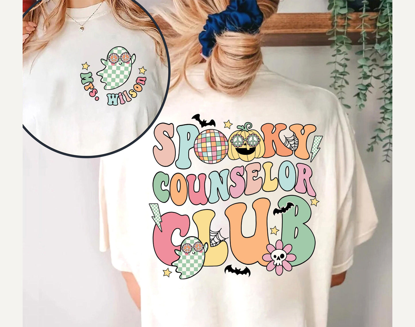 School Counselor Halloween Shirt, Spooky Counselor Club Shirt, Retro Halloween Counselor, Custom Counselor Shirt, Counselor Halloween Gift