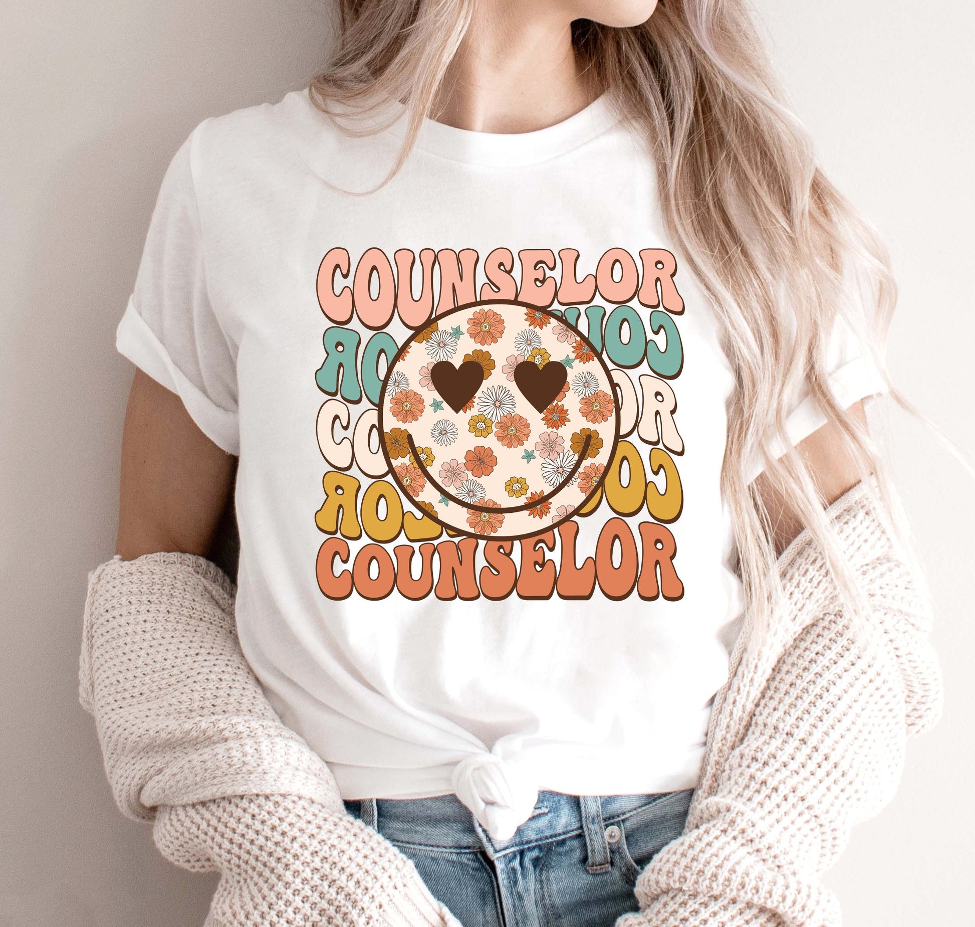 School Counselor Shirt, Back To School, Groovy Counselor Shirt, Gift For Counselor, School Counselor Sweatshirt, Counselor Appreciation Gift