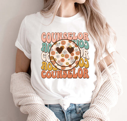 School Counselor Shirt, Back To School, Groovy Counselor Shirt, Gift For Counselor, School Counselor Sweatshirt, Counselor Appreciation Gift