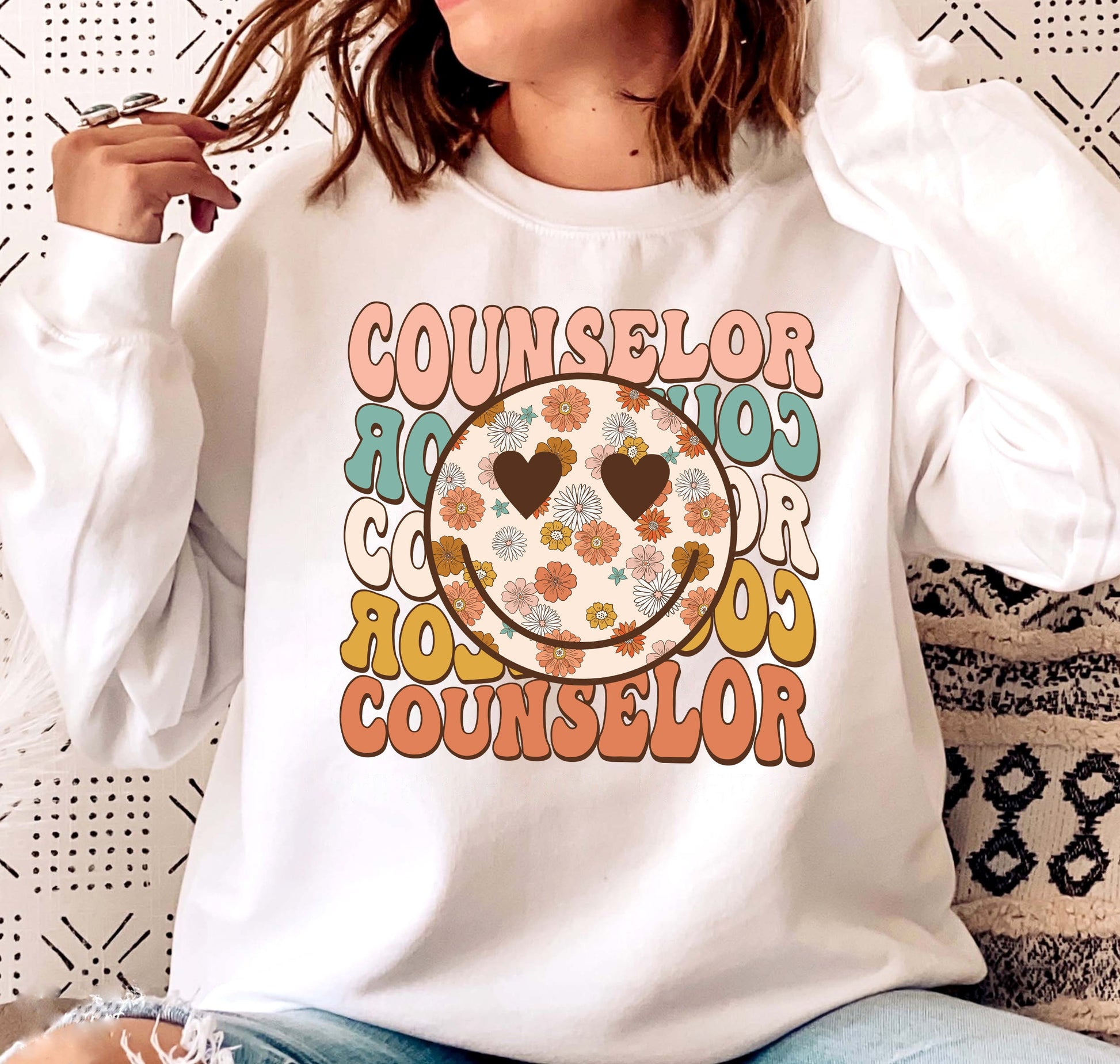 School Counselor Shirt, Back To School, Groovy Counselor Shirt, Gift For Counselor, School Counselor Sweatshirt, Counselor Appreciation Gift
