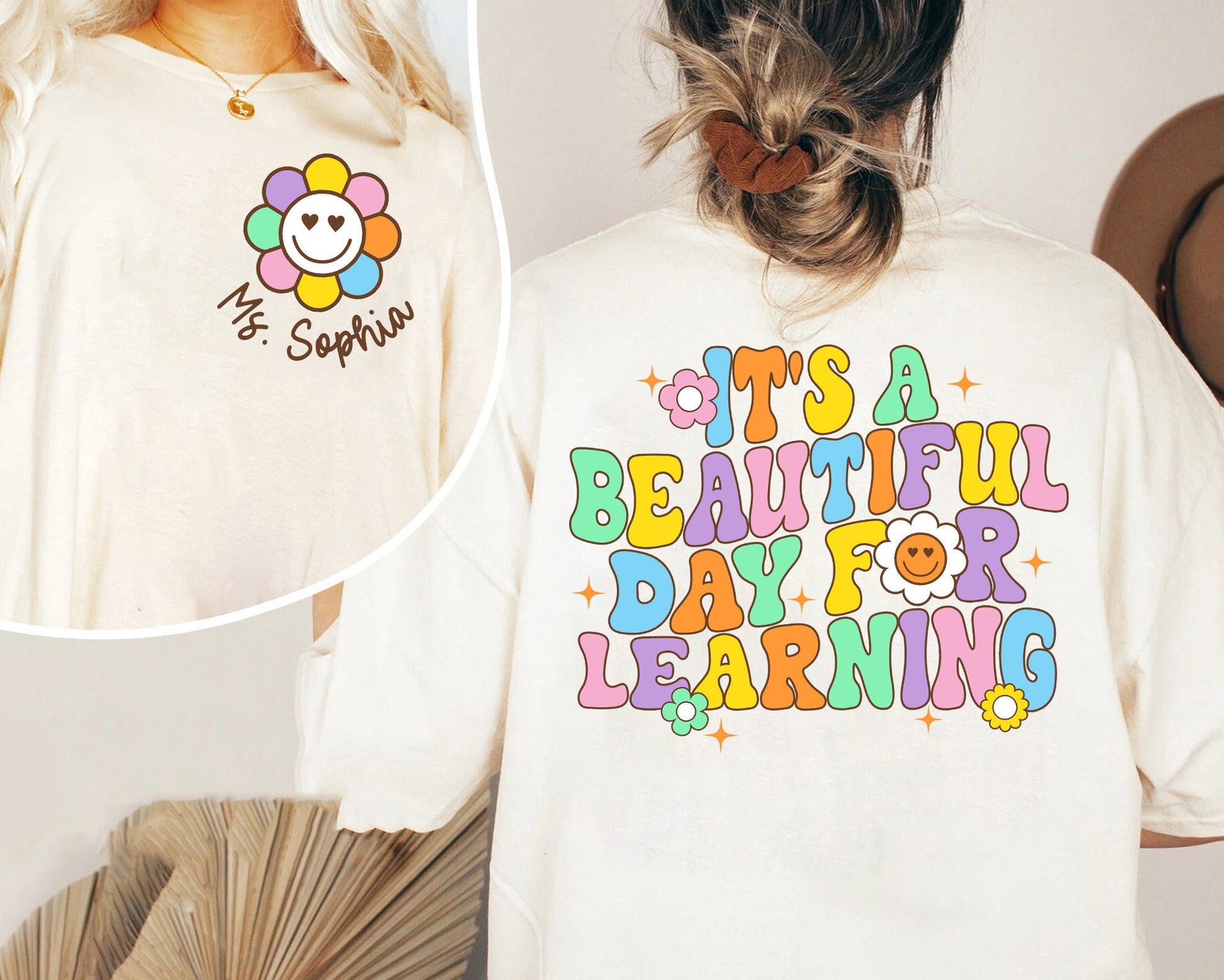 Teacher Shirt, It's A Beautiful Day For Learning Shirt, Back To School Shirt, Cute Kindergarten Teacher Shirt, Teacher Appreciation Gift