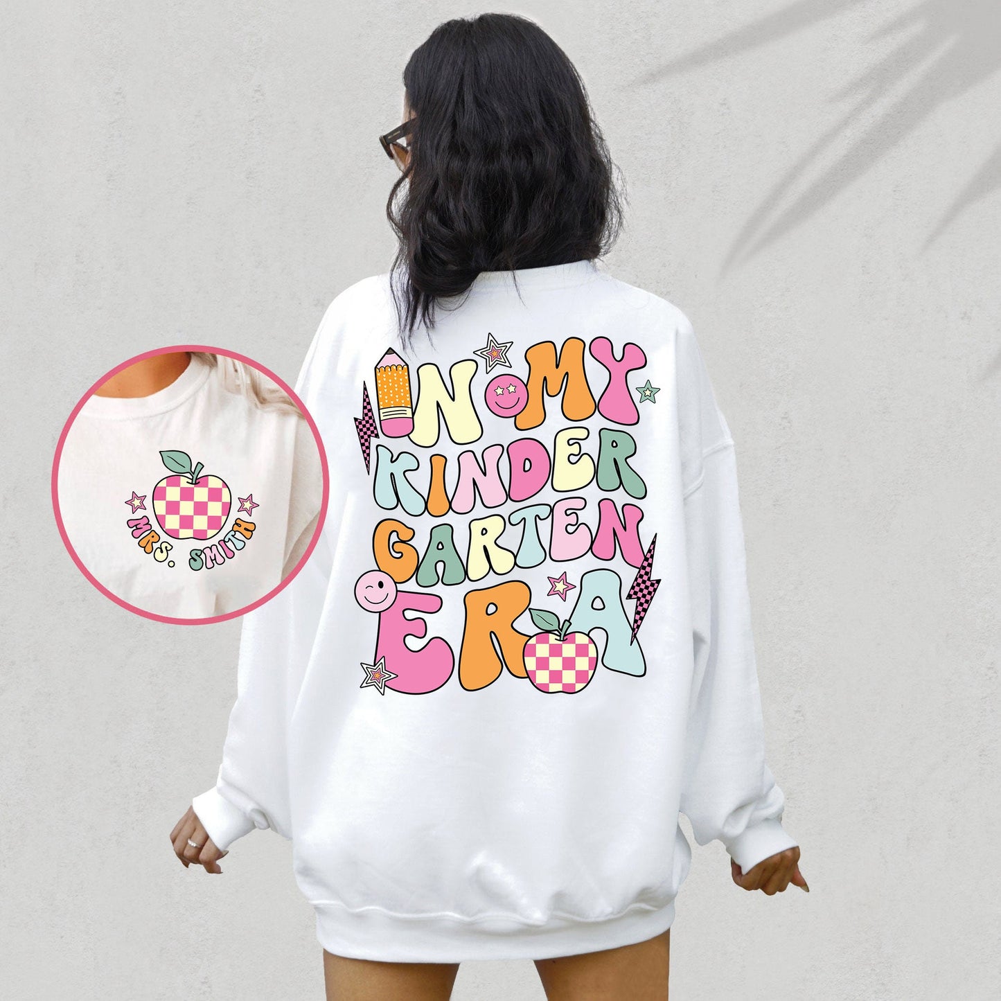 Teacher Shirt, In My Kindergarten Era, Custom Kindergarten Teacher Shirt, Retro Teacher Era Shirt, Back To School, Teacher Appreciation Gift