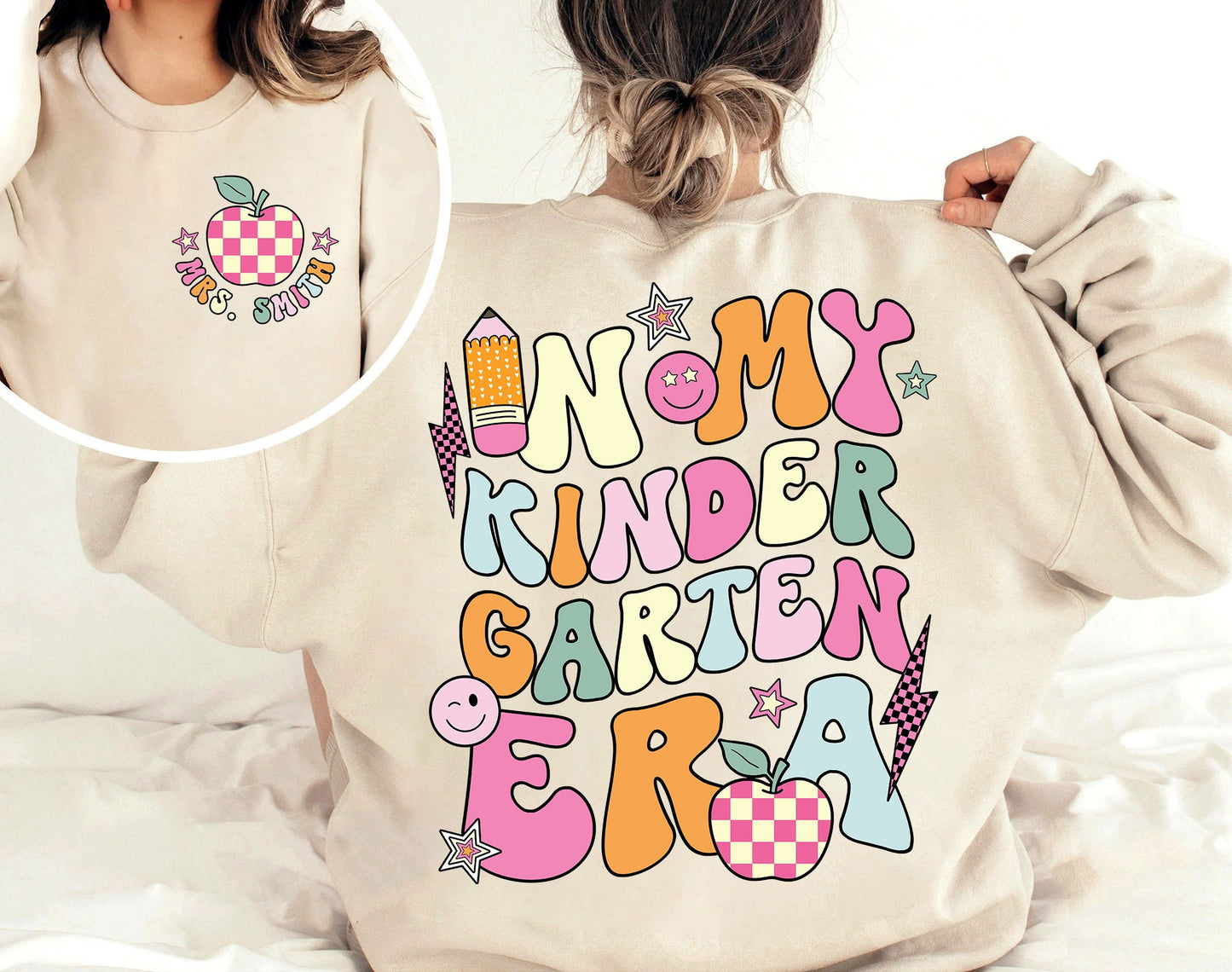 Teacher Shirt, In My Kindergarten Era, Custom Kindergarten Teacher Shirt, Retro Teacher Era Shirt, Back To School, Teacher Appreciation Gift