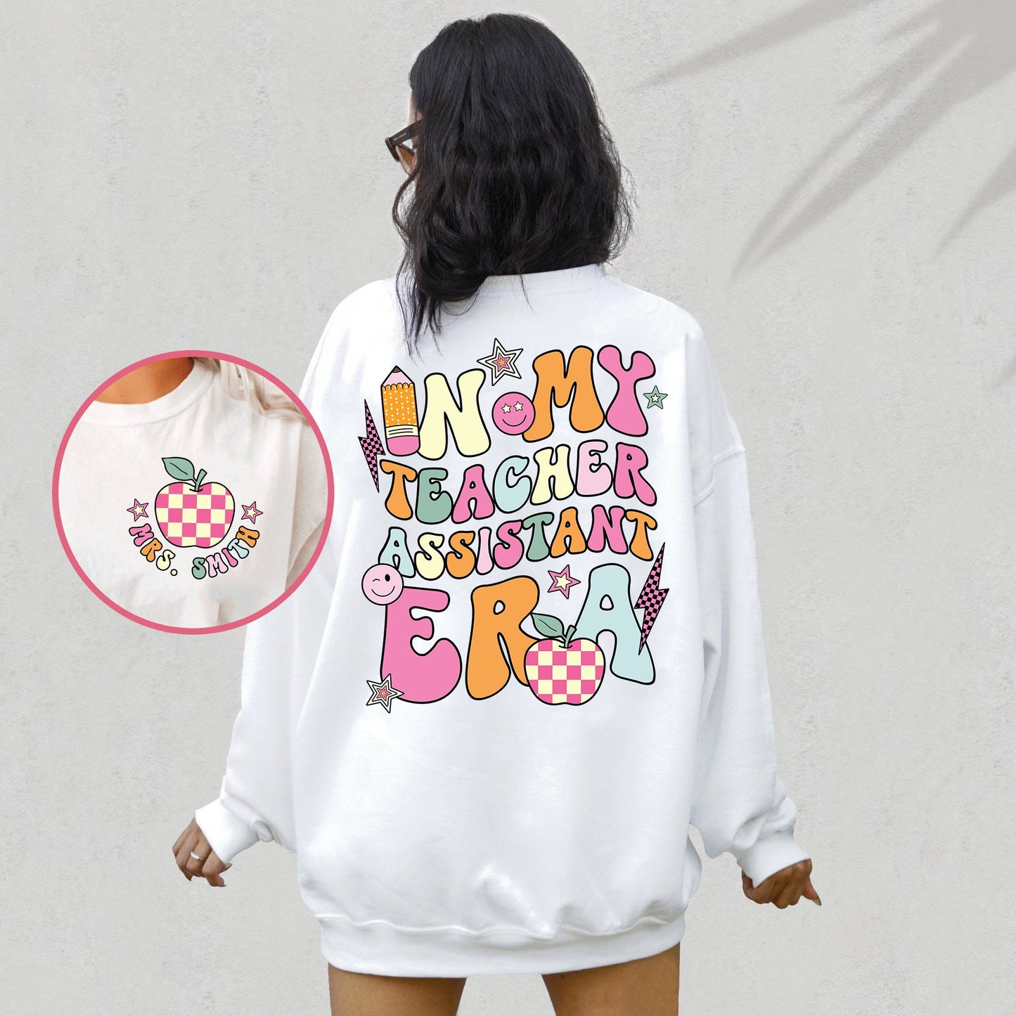 Teacher Assistant Shirt, In My Cool Teacher Era, Custom Teacher Shirt, Retro Teacher Era Shirt, Back To School, Teacher Appreciation Gift