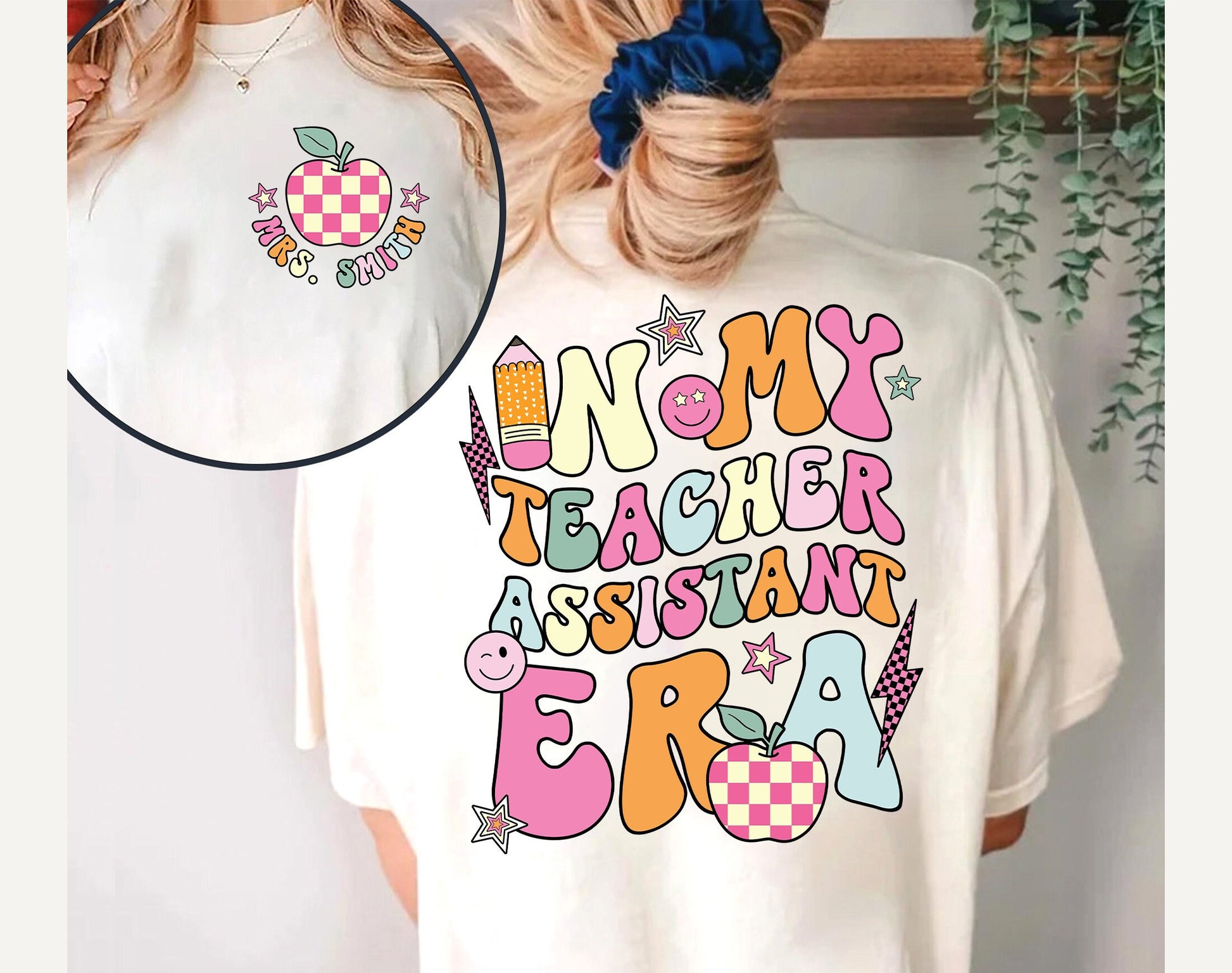 Teacher Assistant Shirt, In My Cool Teacher Era, Custom Teacher Shirt, Retro Teacher Era Shirt, Back To School, Teacher Appreciation Gift