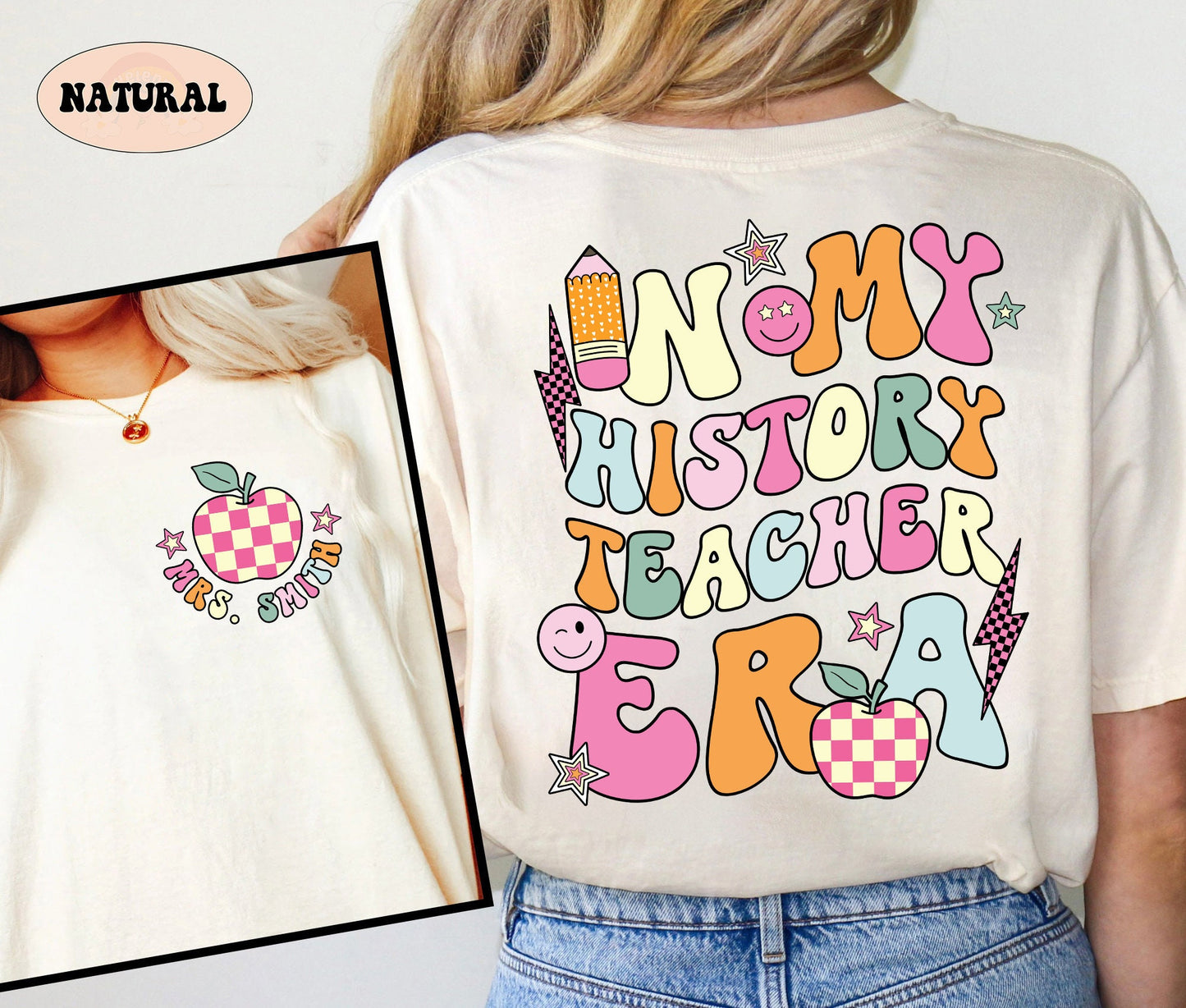 History Teacher Shirt, In My History Teacher Era Shirt, Custom History Teacher Shirt, Back To School, History Teacher Appreciation Gift