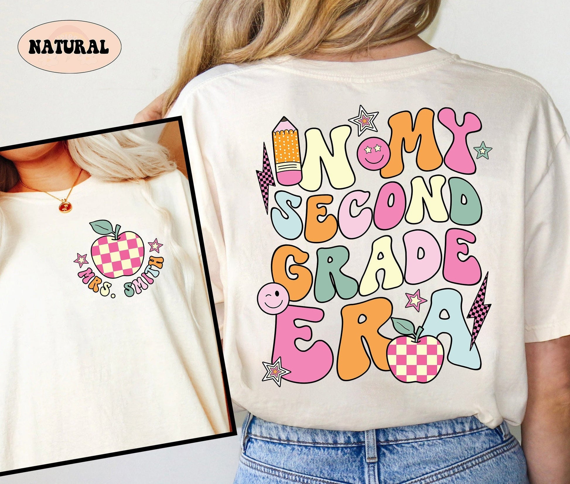 Teacher Shirt, Second Grade Teacher Shirt, Cute Second Grade Era Shirt, Teacher 2nd Grade Shirt, Teacher Gift, Teacher Appreciation Gift