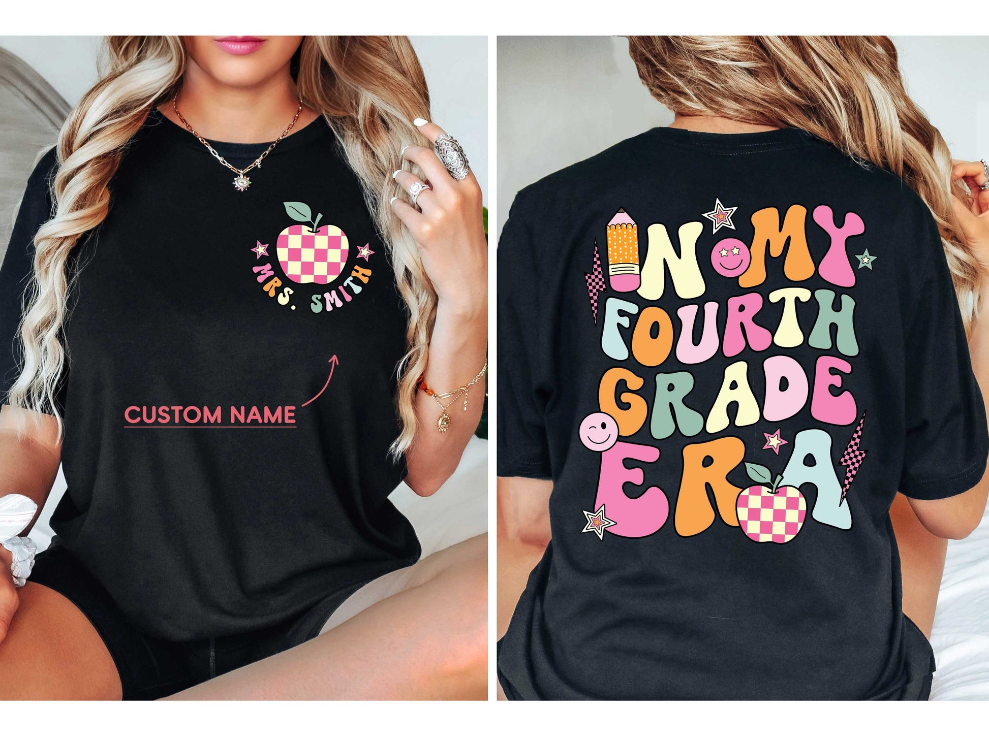 Teacher Shirt, Fourth Grade Teacher Shirt, Cute Fourth Grade Era Shirt, Teacher 4th Grade Shirt, Teacher Gift, Teacher Appreciation Gift