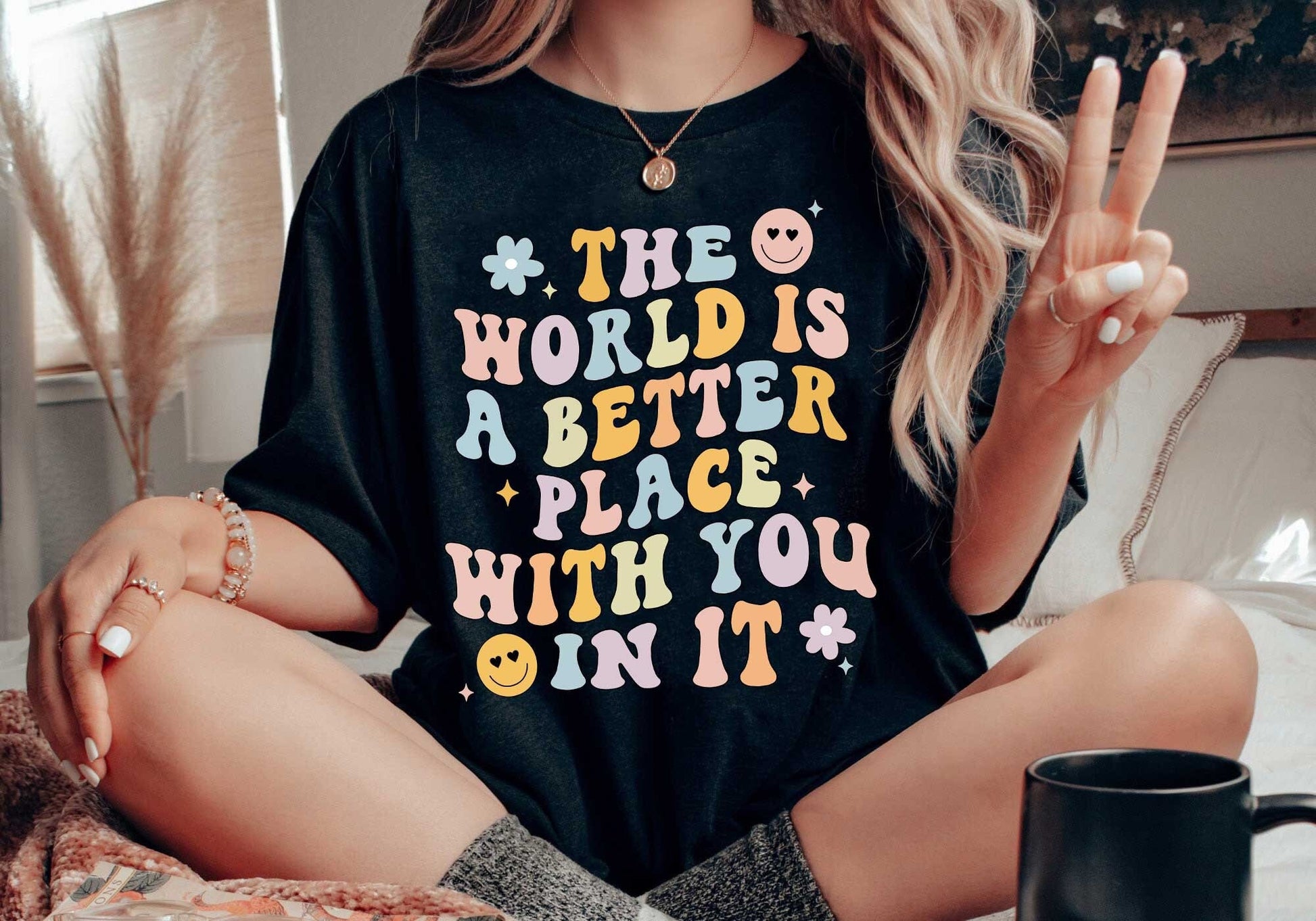 Teacher Shirt The World Is A Better Place With You In It, School Counselor, Kindergarten Teacher, Back To School, Teacher Appreciation Gifts