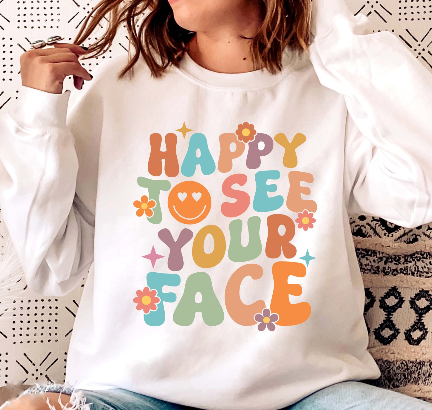 Teacher Shirt, Happy To See Your Face Shirt, Back To School Shirt, 1st Day Of School Shirt, Elementary Teacher, Teacher Appreciation Gift