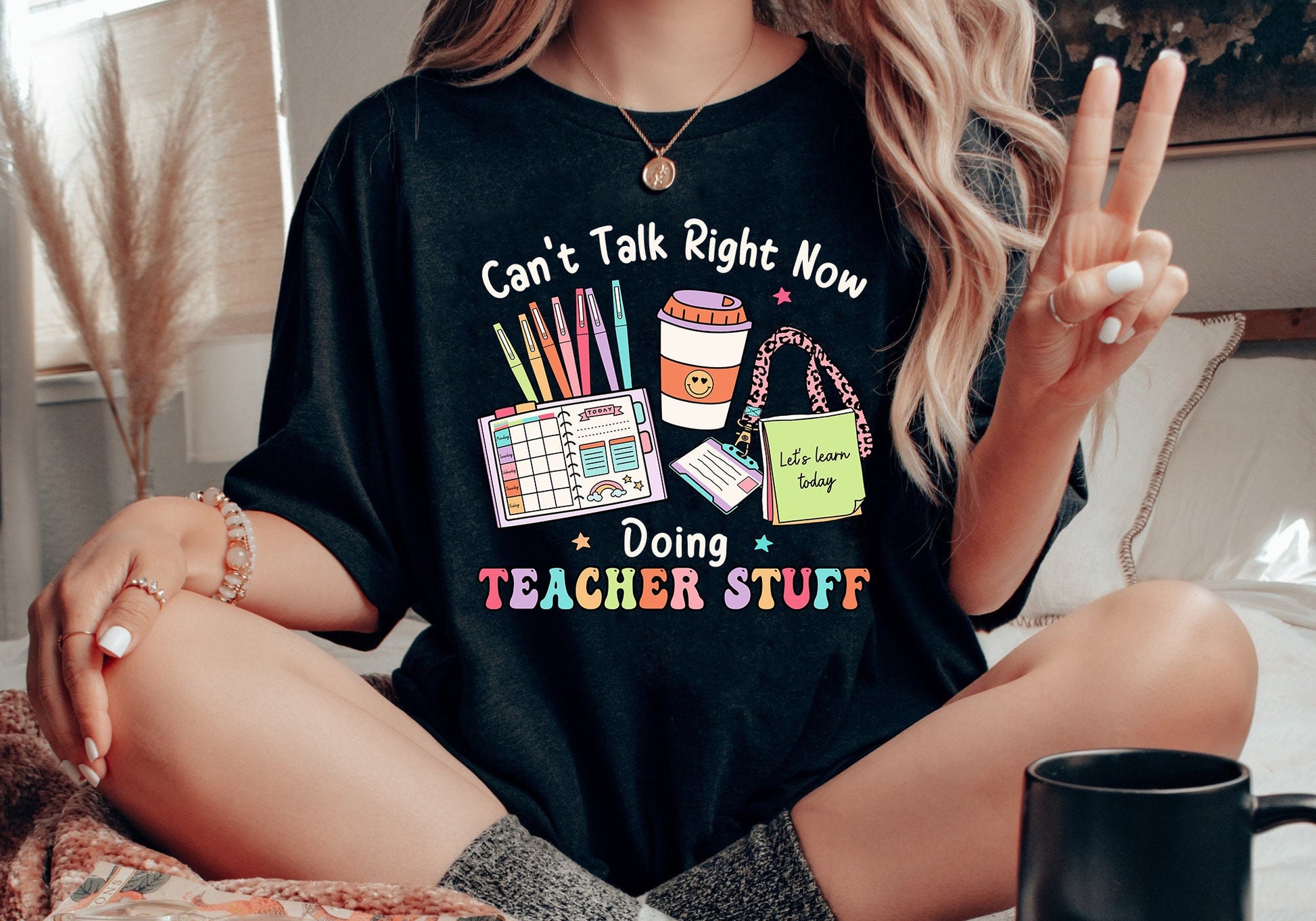 Can't Talk Right Now Doing Teacher Stuff, Teacher Shirt, Funny Teacher Tee, Kindergarten Teacher, Back To School, Teacher Appreciation Gifts