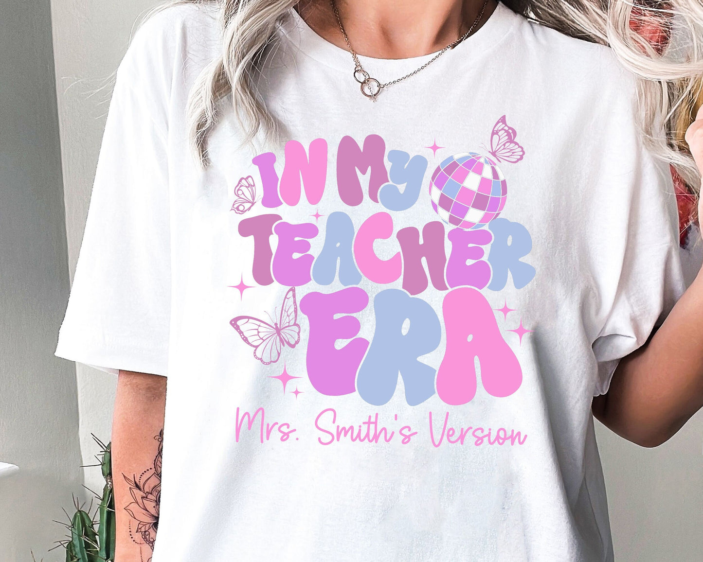 Teacher Shirt, In My Cool Teacher Era, Custom Teacher Name Shirt, Retro Teacher Era Shirt, Back To School Shirt, Teacher Appreciation Gift