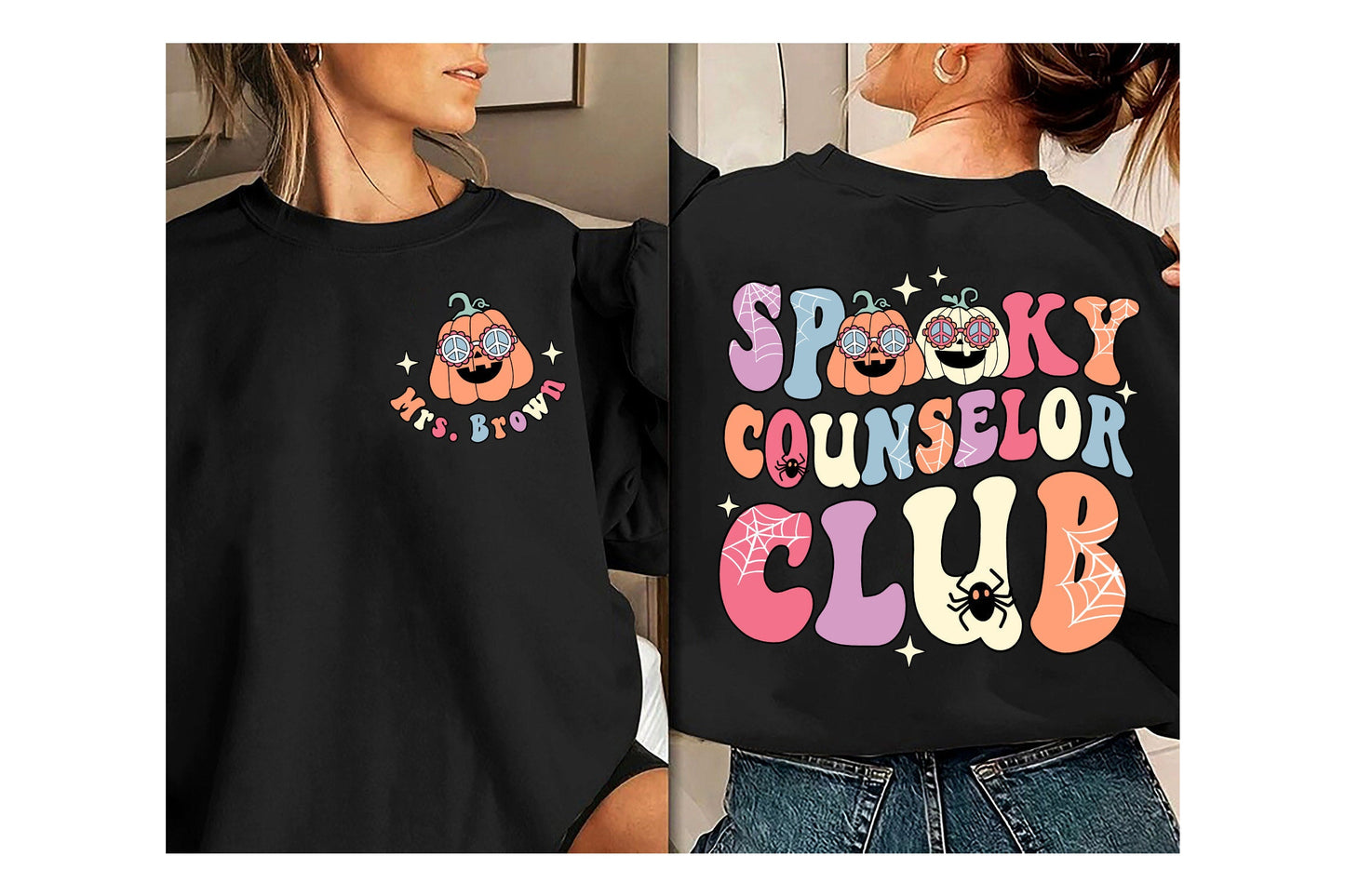 School Counselor Halloween Shirt, Spooky Counselor Club, Counselor Halloween Gift, Custom School Counselor Shirt, Teacher Halloween Gift