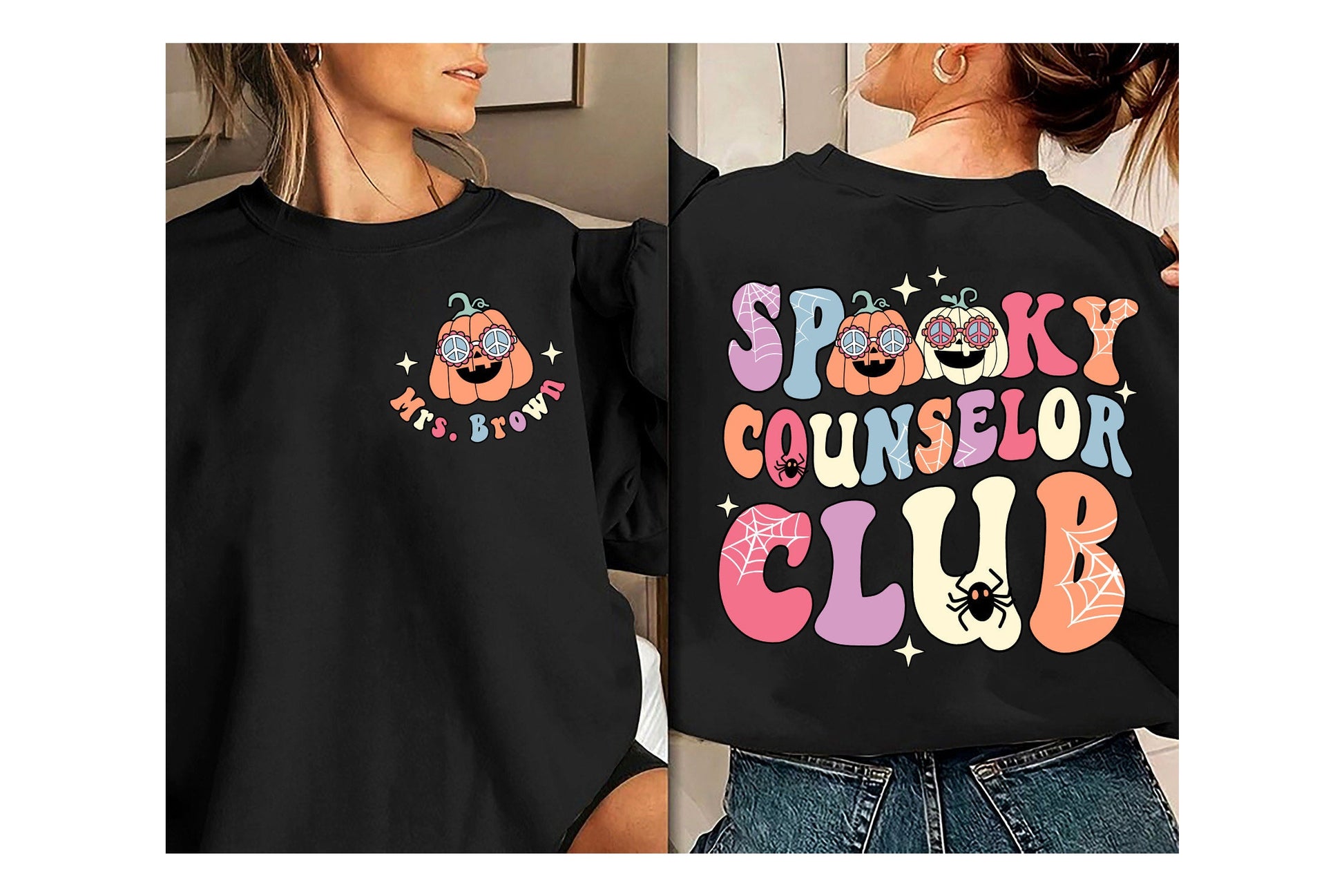 School Counselor Halloween Shirt, Spooky Counselor Club, Counselor Halloween Gift, Custom School Counselor Shirt, Teacher Halloween Gift