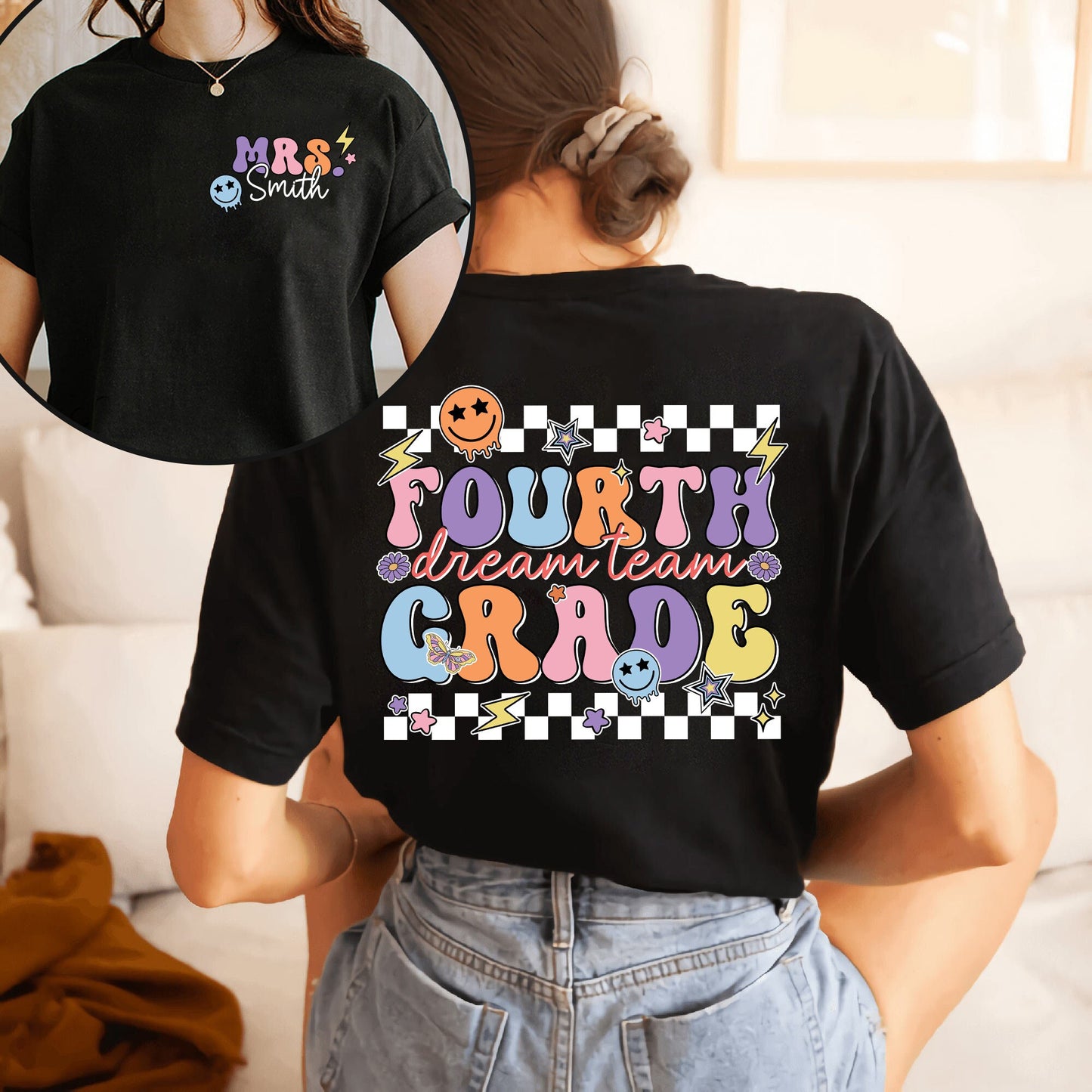 Teacher Shirt, Fourth Grade Dream Team Shirt, Retro Fourth Grade Era Shirt, Teacher 4th Grade Shirt, Teacher Gift, Teacher Appreciation Gift