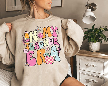 Teacher Shirt, In My Cool Teacher Era, Custom Teacher Name Shirt, Retro Teacher Era Shirt, Back To School Shirt, Teacher Appreciation Gift