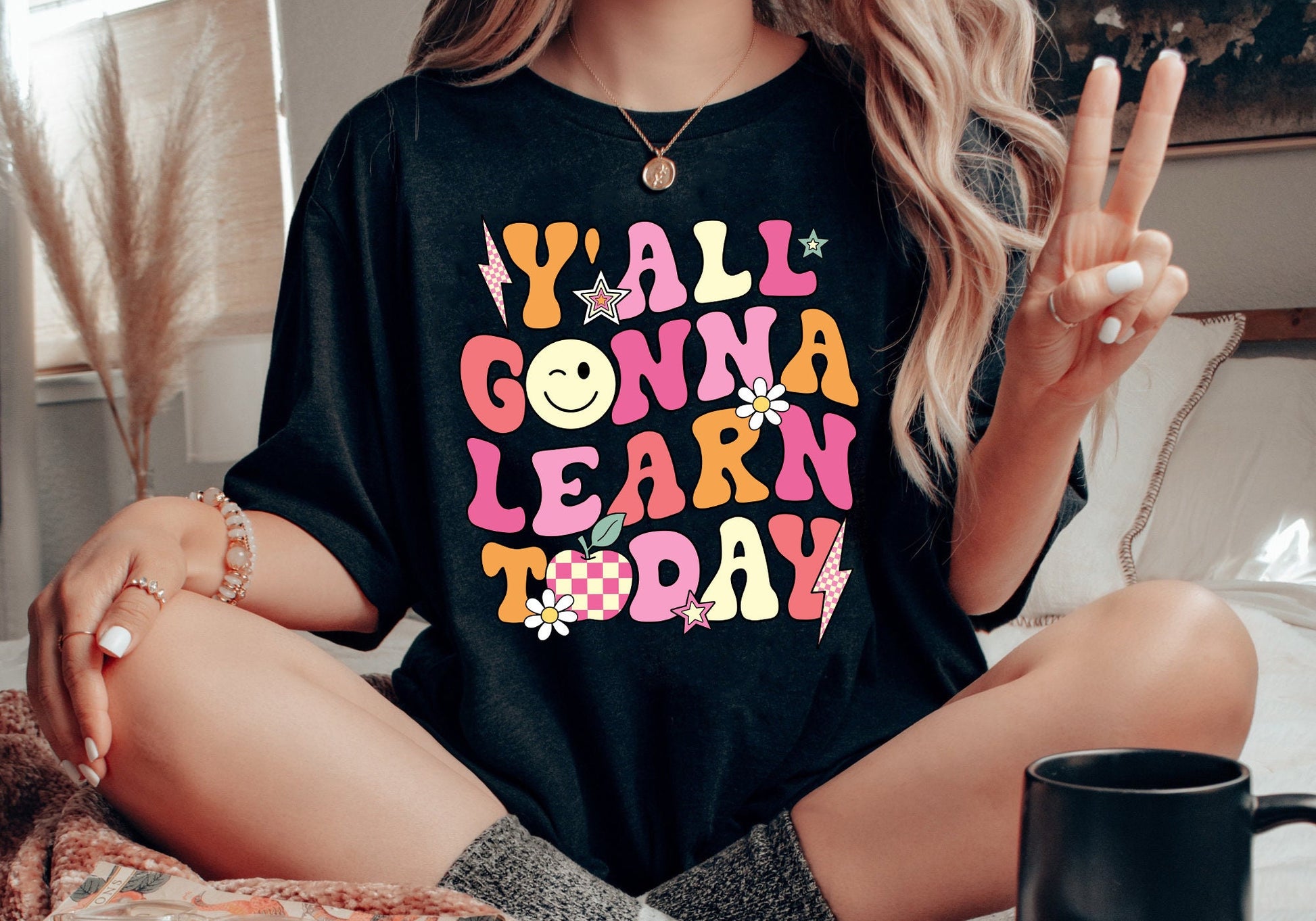 Teacher Shirt, Y'all Gonna Learn Today, Custom Teacher Shirt, Back To School, Retro Teacher, Kindergarten Teacher, Teacher Appreciation Gift