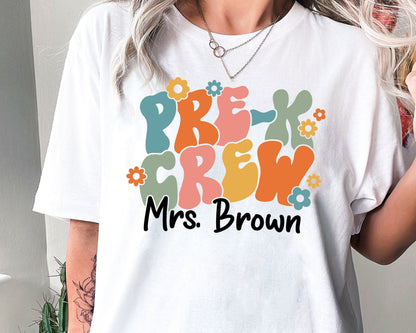 Teacher Shirt, PreK Teacher Shirt, Cute PreK Crew Shirt, PreK Dream Team, Back To School Shirt, Teacher Gift, Teacher Appreciation Gift