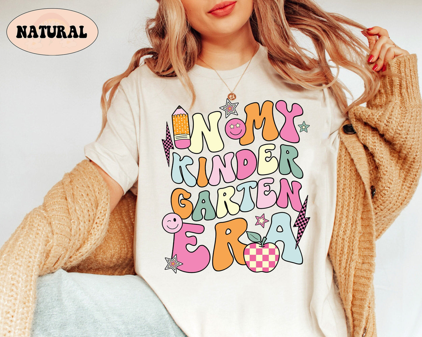 Teacher Shirt, In My Kindergarten Era, Custom Kindergarten Teacher Shirt, Retro Teacher Era Shirt, Back To School, Teacher Appreciation Gift