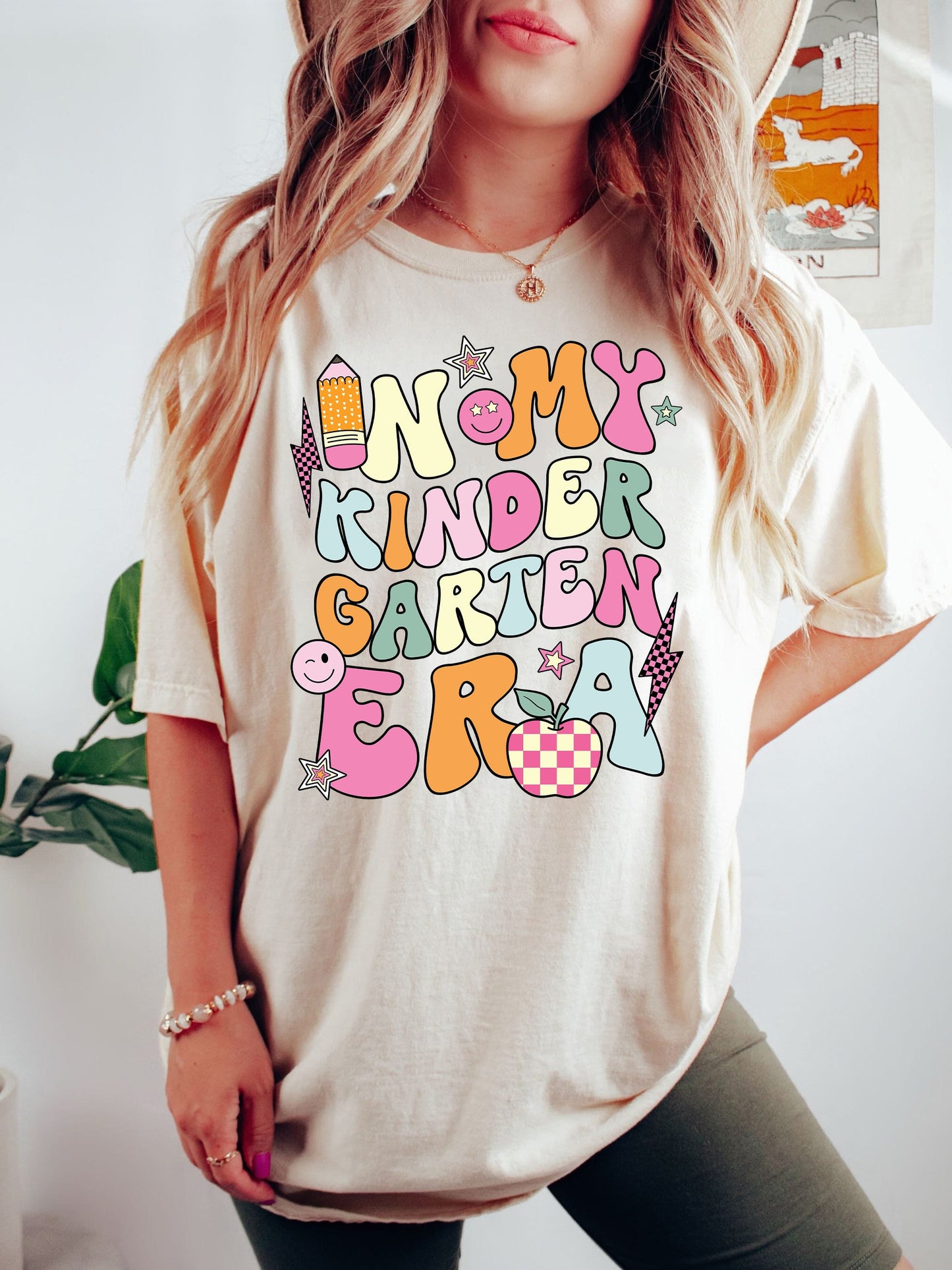 Teacher Shirt, In My Kindergarten Era, Custom Kindergarten Teacher Shirt, Retro Teacher Era Shirt, Back To School, Teacher Appreciation Gift