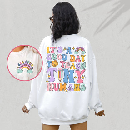 Teacher Shirt, It's A Good Day To Teach Tiny Humans, Back To School, Custom Teacher Shirt, Kindergarten Teacher, Teacher Appreciation Gift