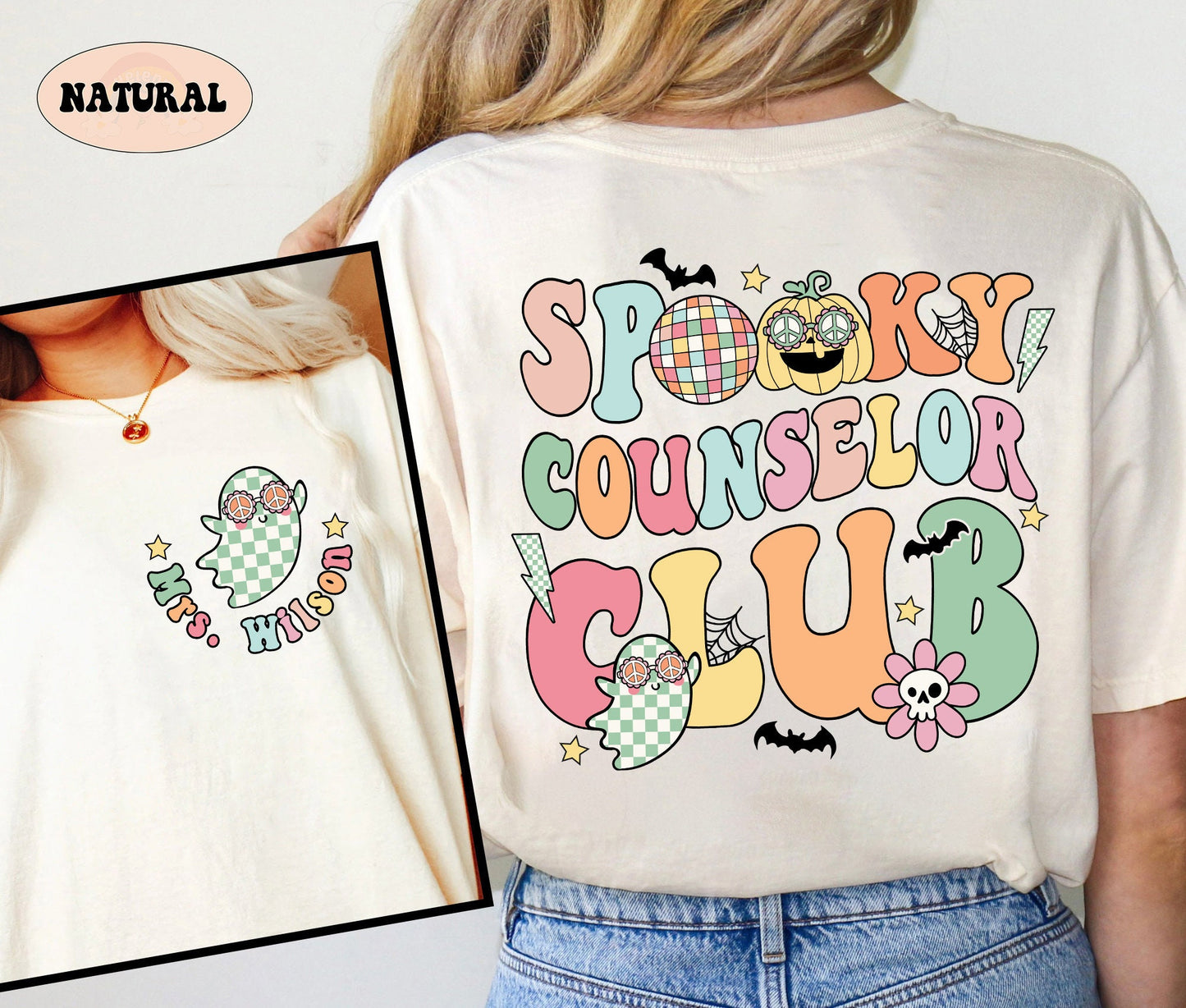 School Counselor Halloween Shirt, Spooky Counselor Club Shirt, Retro Halloween Counselor, Custom Counselor Shirt, Counselor Halloween Gift
