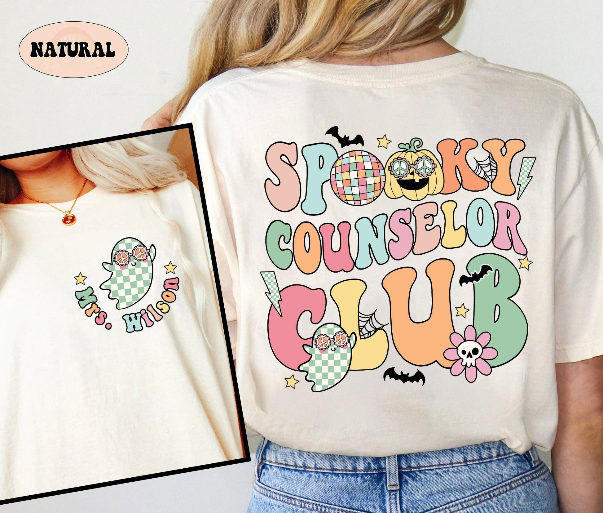 School Counselor Halloween Shirt, Spooky Counselor Club Shirt, Retro Halloween Counselor, Custom Counselor Shirt, Counselor Halloween Gift