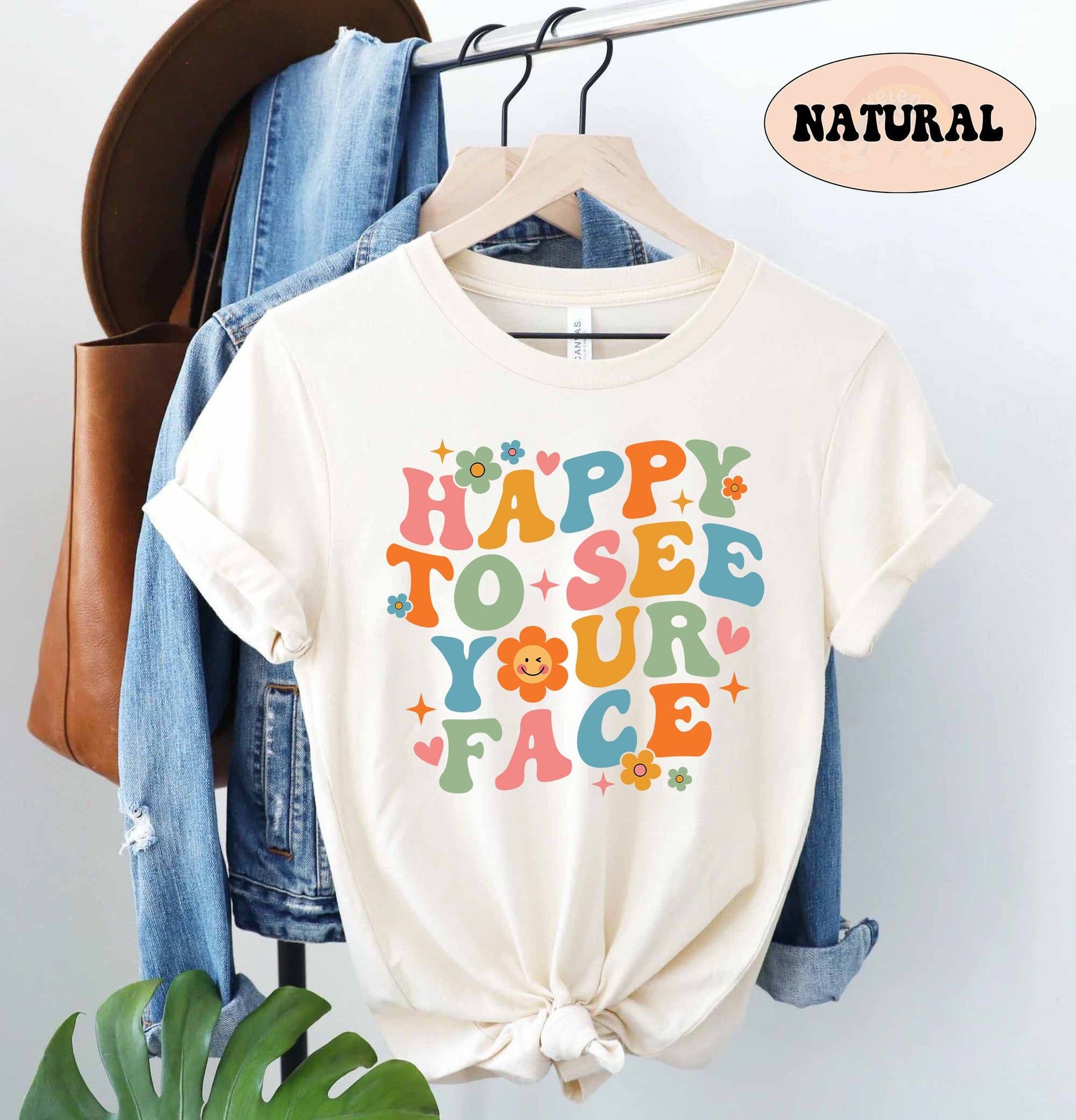 Teacher Shirt, Happy To See Your Face Shirt, Back To School Shirt, First Day Of School, Kindergarten Teacher, Teacher Appreciation Gift