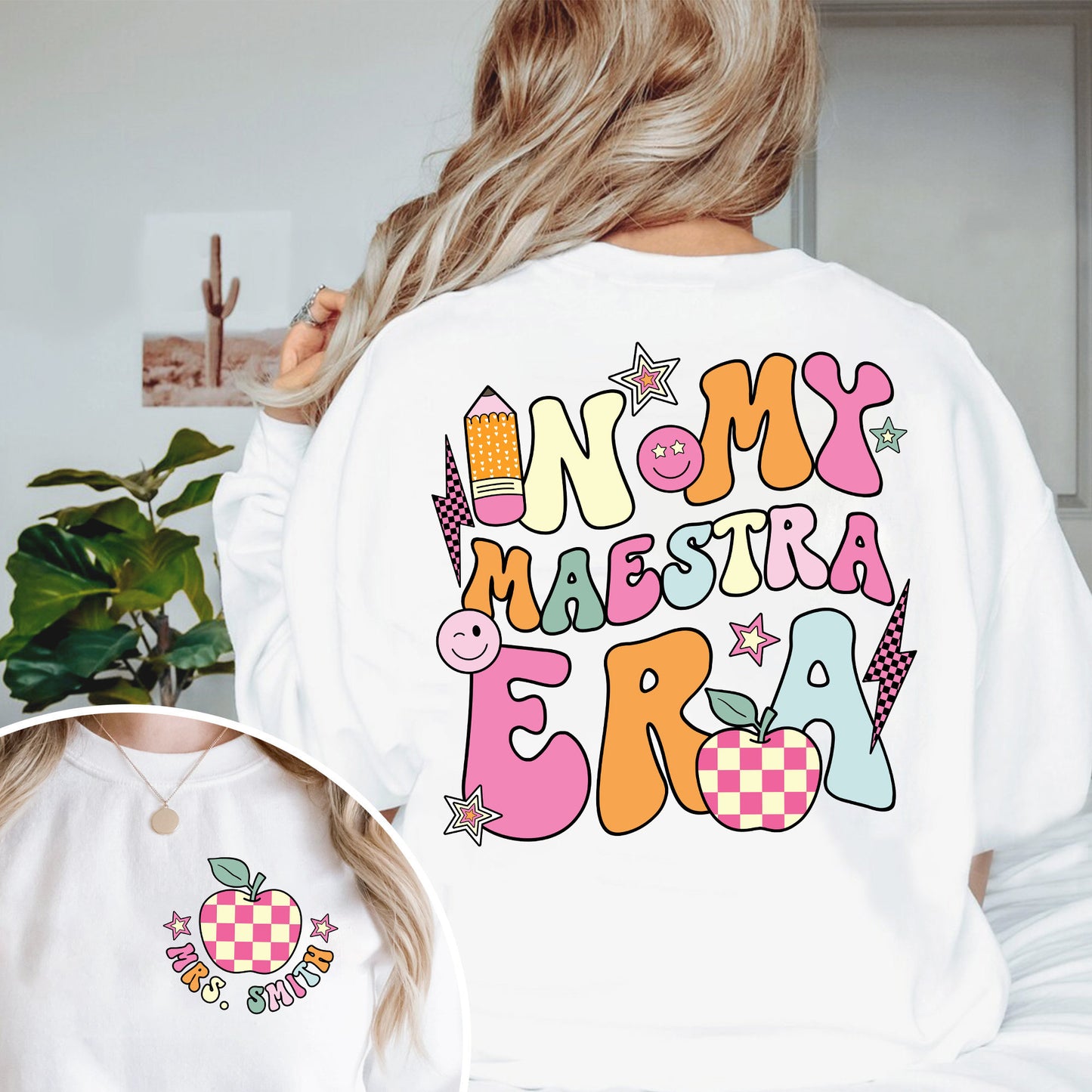 Teacher Shirt, Personalized Maestra Shirt, In My Cool Maestra Era Shirt, Back To School Shirt, Maestra Bilingual, Maestra Appreciation Gift