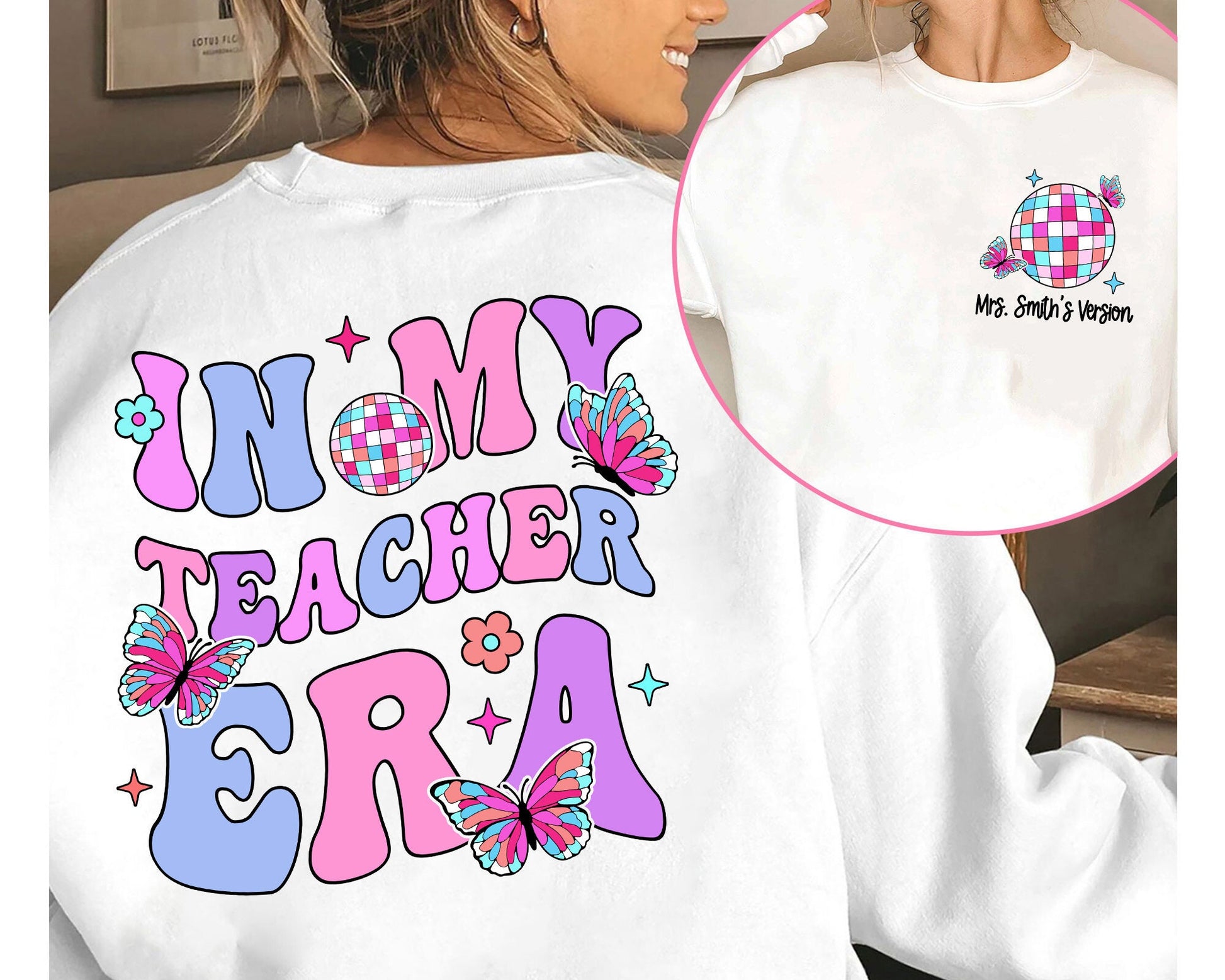 Teacher Shirt, In My Cool Teacher Era, Custom Teacher Name Shirt, Retro Teacher Era Shirt, Back To School Shirt, Teacher Appreciation Gift