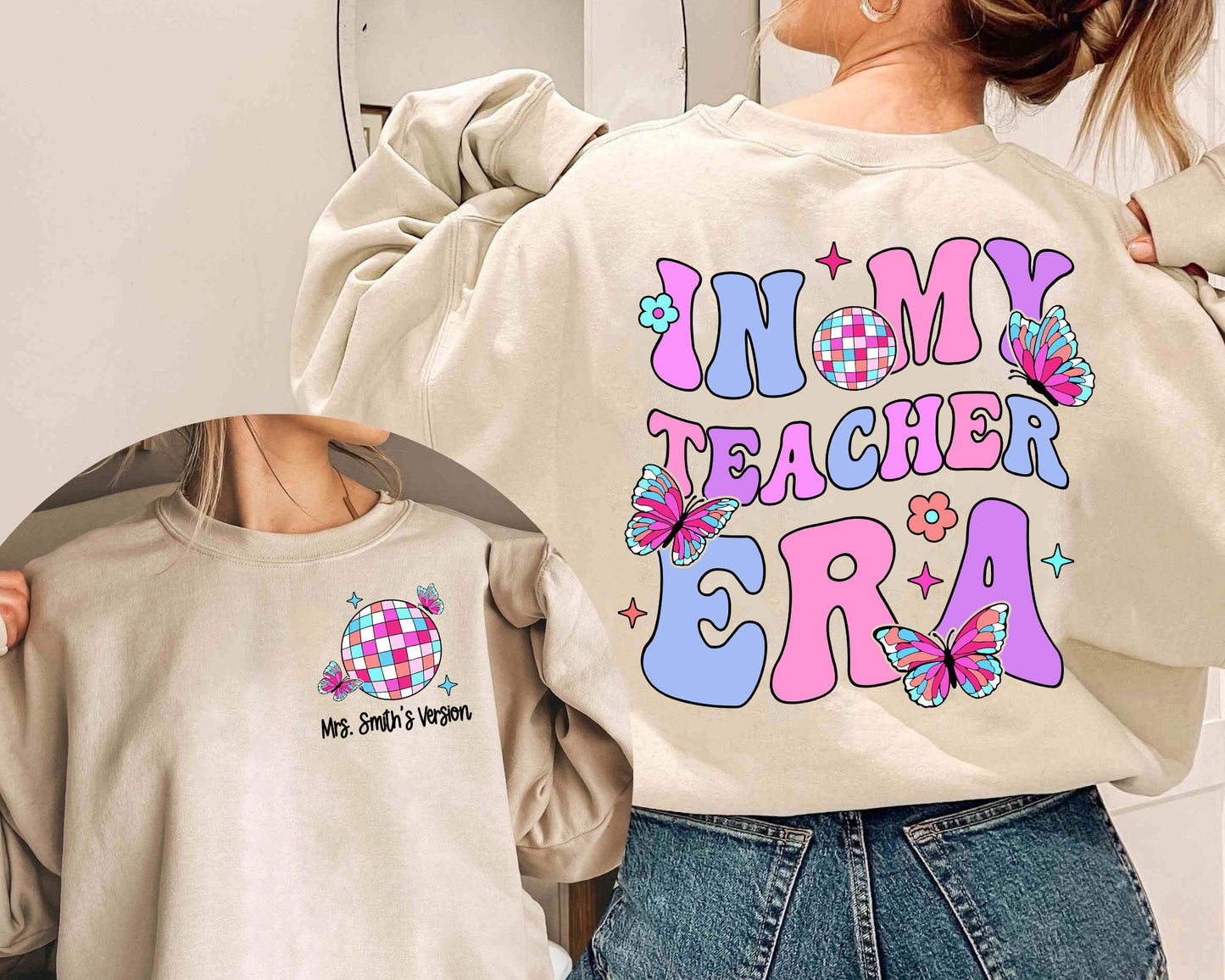 Teacher Shirt, In My Cool Teacher Era, Custom Teacher Name Shirt, Retro Teacher Era Shirt, Back To School Shirt, Teacher Appreciation Gift