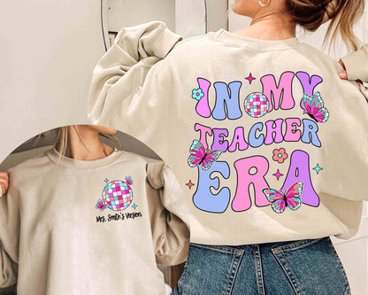 Teacher Shirt, In My Cool Teacher Era, Custom Teacher Name Shirt, Retro Teacher Era Shirt, Back To School Shirt, Teacher Appreciation Gift