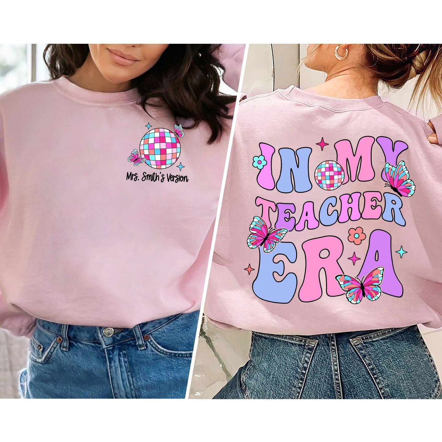 Teacher Shirt, In My Cool Teacher Era, Custom Teacher Name Shirt, Retro Teacher Era Shirt, Back To School Shirt, Teacher Appreciation Gift