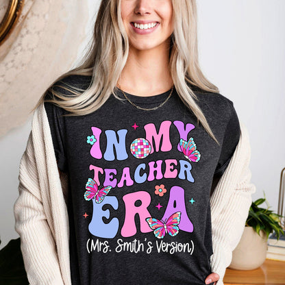 Teacher Shirt, In My Cool Teacher Era, Custom Teacher Name Shirt, Retro Teacher Era Shirt, Back To School Shirt, Teacher Appreciation Gift