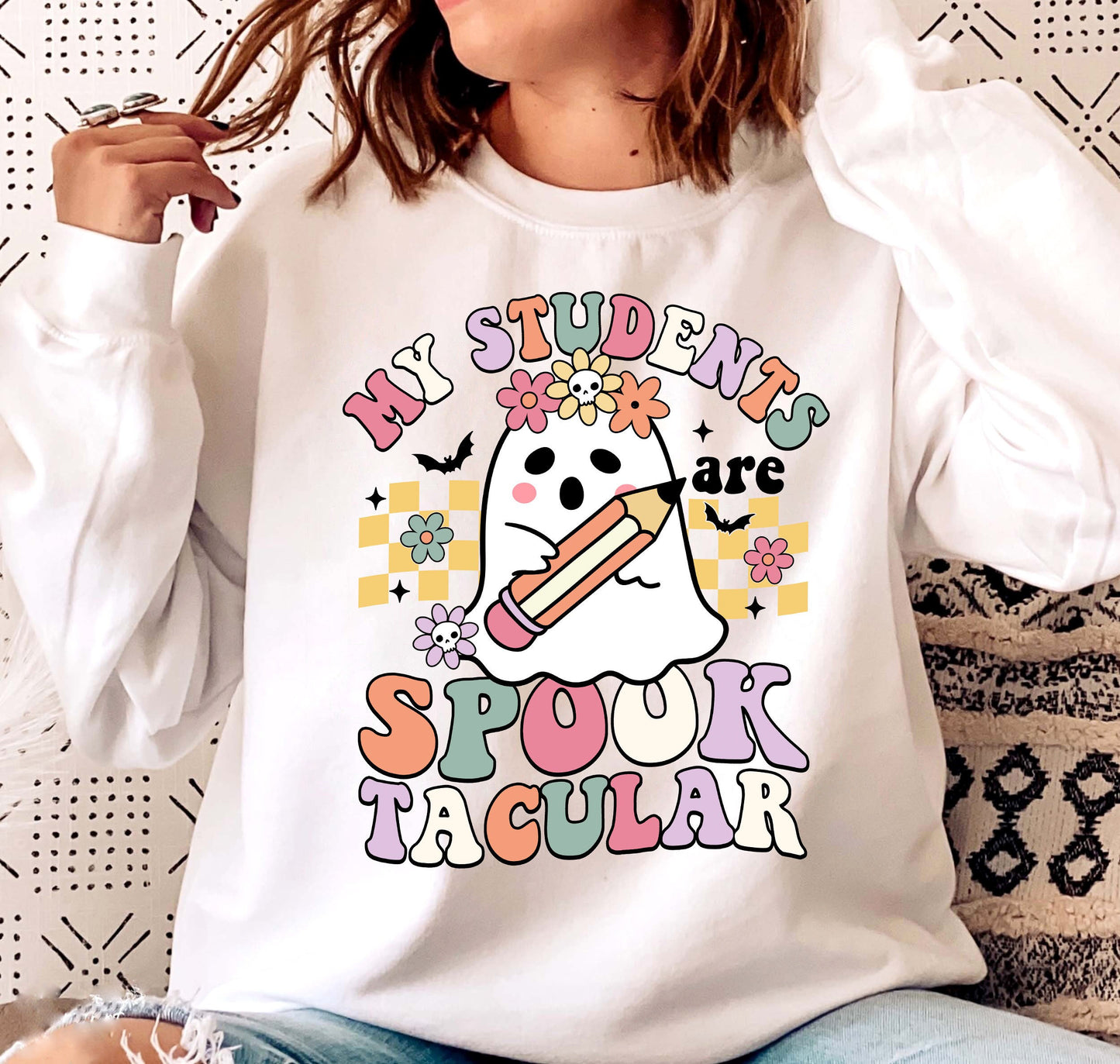 Teacher Halloween Shirt, My Students Are Spooktacular Shirt, Trick Or Teach Shirt, Halloween Kindergarten Teacher, Teacher Halloween Gift