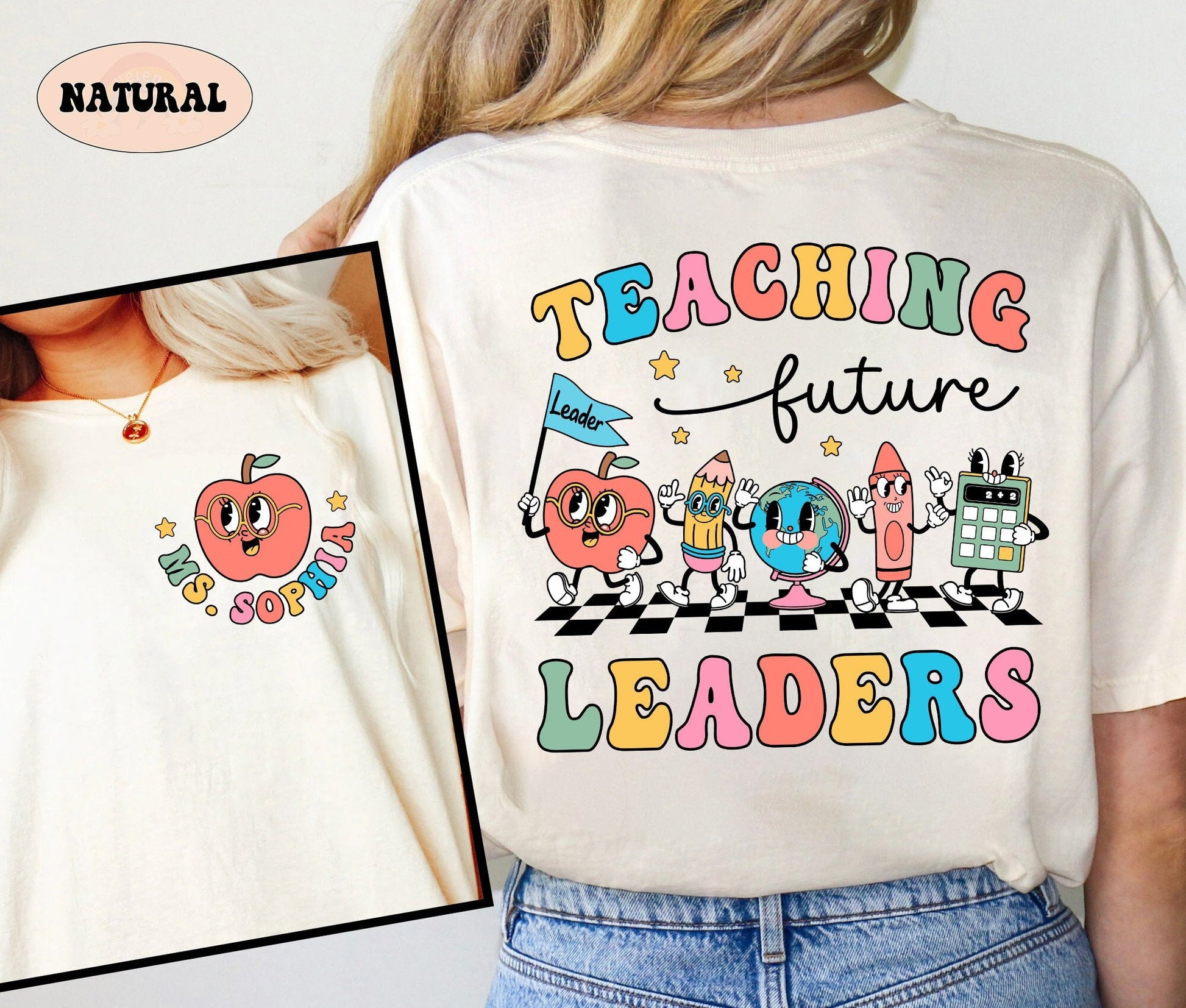 Teacher Shirt, Teaching Future Leaders Shirt, Back To School Shirt, Kindergarten Teacher, Custom Teacher Shirt, Teacher Appreciation Gift