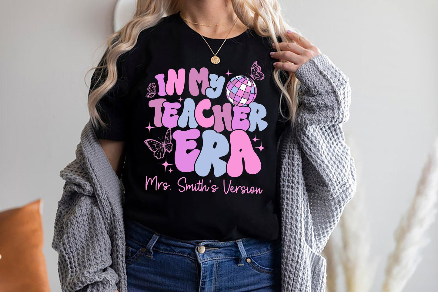Teacher Shirt, In My Cool Teacher Era, Custom Teacher Name Shirt, Retro Teacher Era Shirt, Back To School Shirt, Teacher Appreciation Gift
