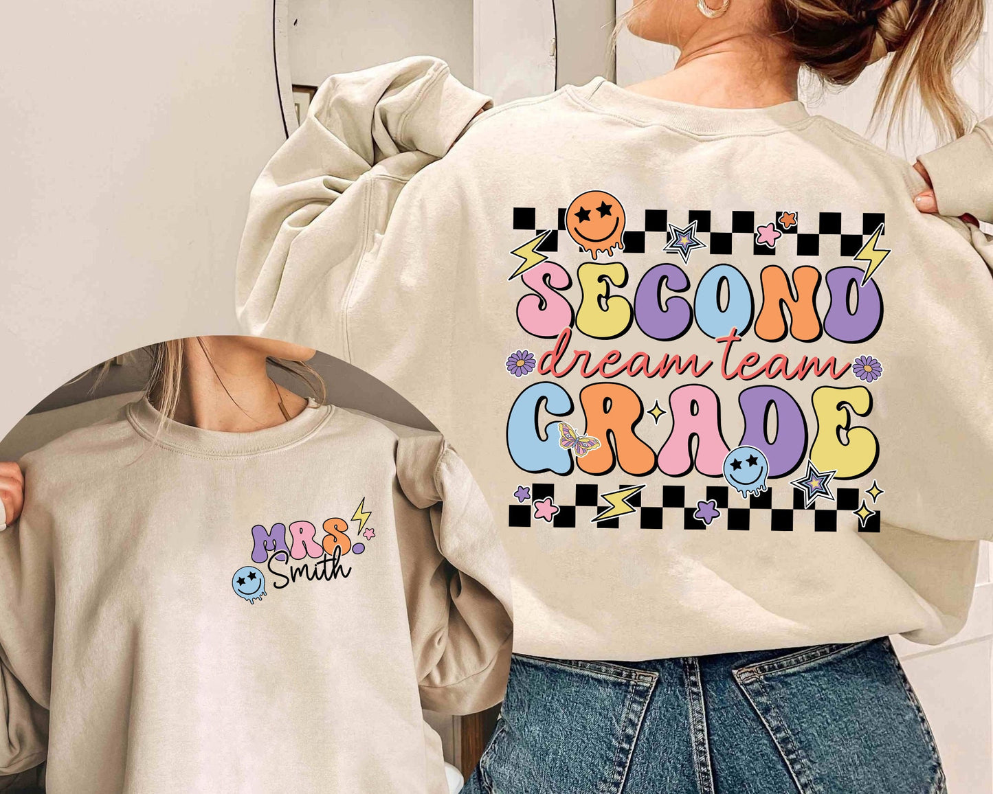 Teacher Shirt, Second Grade Dream Team Shirt, Retro Second Grade Era Shirt, Teacher 2nd Grade Shirt, Teacher Gift, Teacher Appreciation Gift